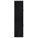 Denison - 67" 2-Door Media Tower Storage Cabinet - Black