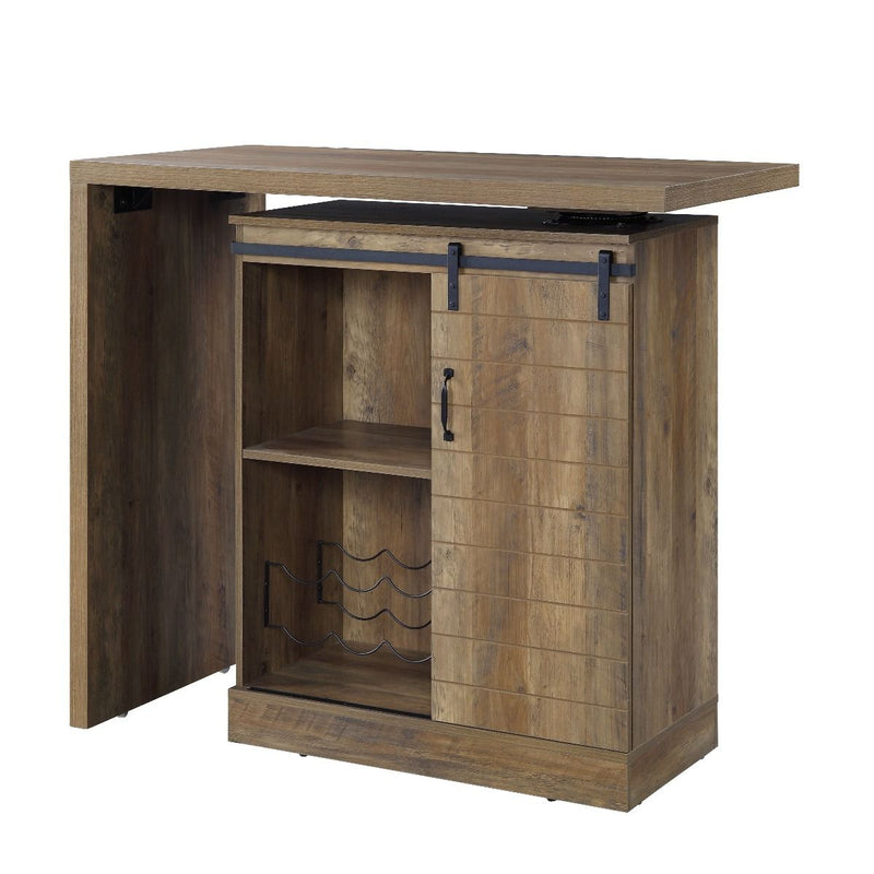 Quillon - Bar Table - Rustic Oak Finish