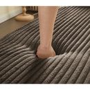 Floor Convertible Sleeper Sofa Bed With 2 Pillows