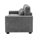 Modern Fabric Sofa With Plush Cushions, Sleek Arm Design