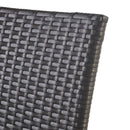 Outdoor Wicker Barstools With Rattan And Iron Frame