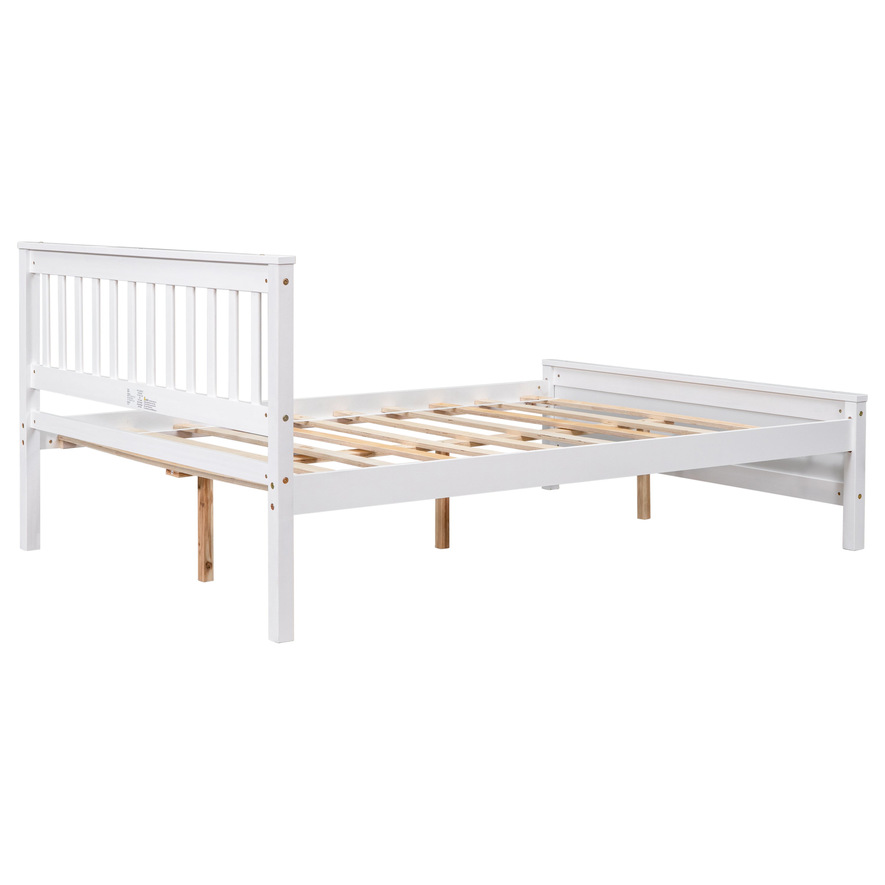 Full Bed with Headboard and Footboard,with 2 Nightstands,White - Atlantic Fine Furniture Melbourne FL