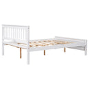 Full Bed with Headboard and Footboard,with 2 Nightstands,White