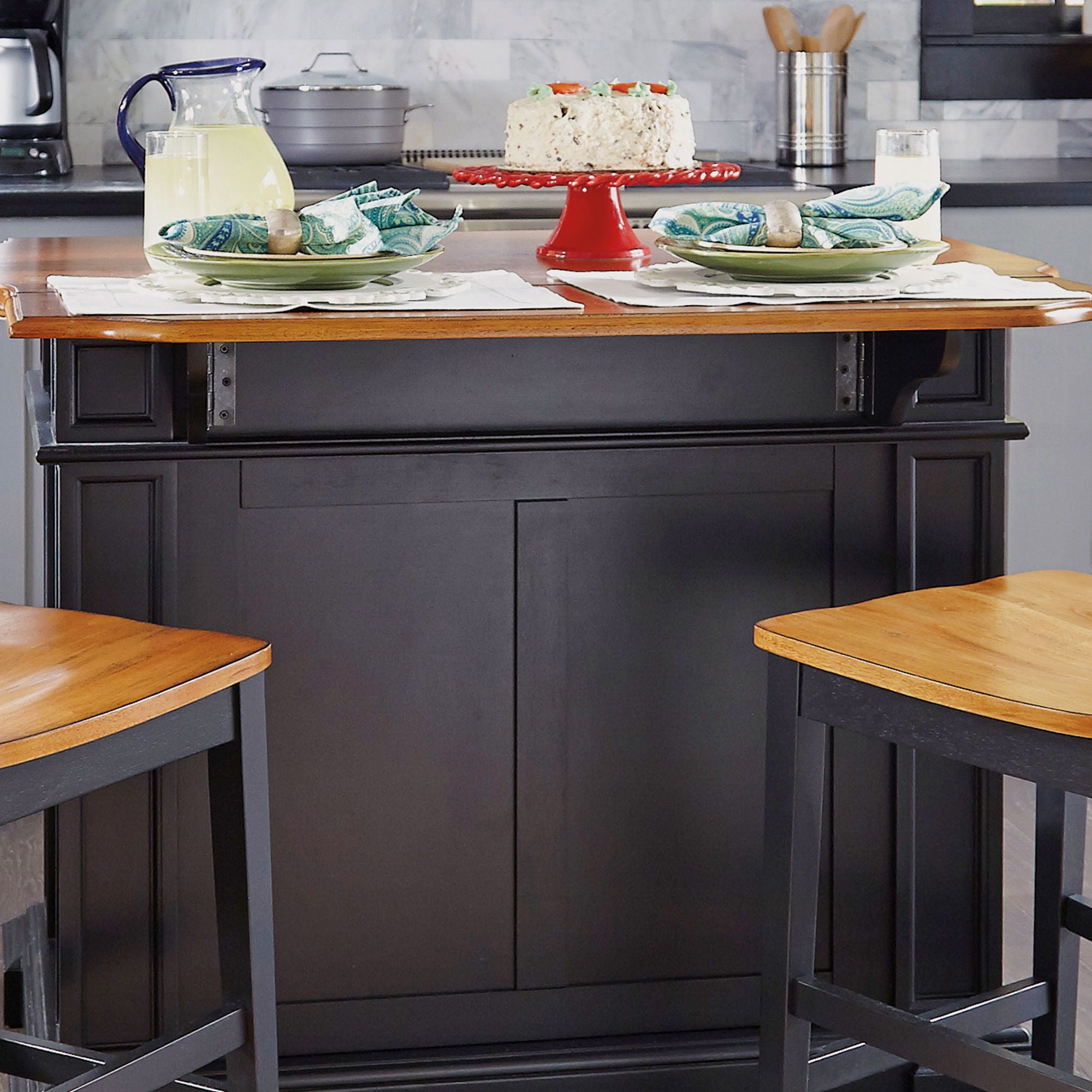 Americana - Kitchen Island Set - Atlantic Fine Furniture Melbourne FL