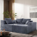 Modular Sectional Sofa, Convertible Couch With Chaise Corduroy