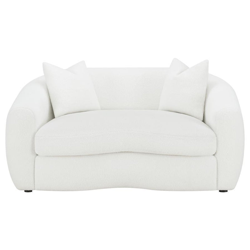 Isabella - Faux Sheepskin Upholstered Sofa Set