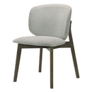Mallin - Side Chair (Set of 2) - Gray Chenille & Walnut