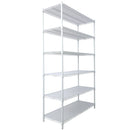 6 Tier 6000Lbs Capacity Nsf Metal Shelf Wire Shelving Unit, Heavy Duty Adjustable Storage Rack With Wheels & Shelf Liners For Commercial Grade Utility Steel Storage Rack