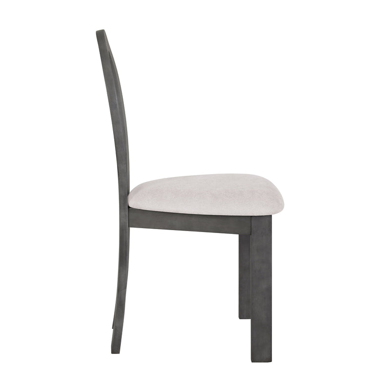7 Piece Dining Table Set With Trestle Dining Table And 6 Upholstered Dining Chairs