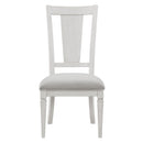 Katia - Side Chair (Set of 2) - Light Gray Linen & Weathered White