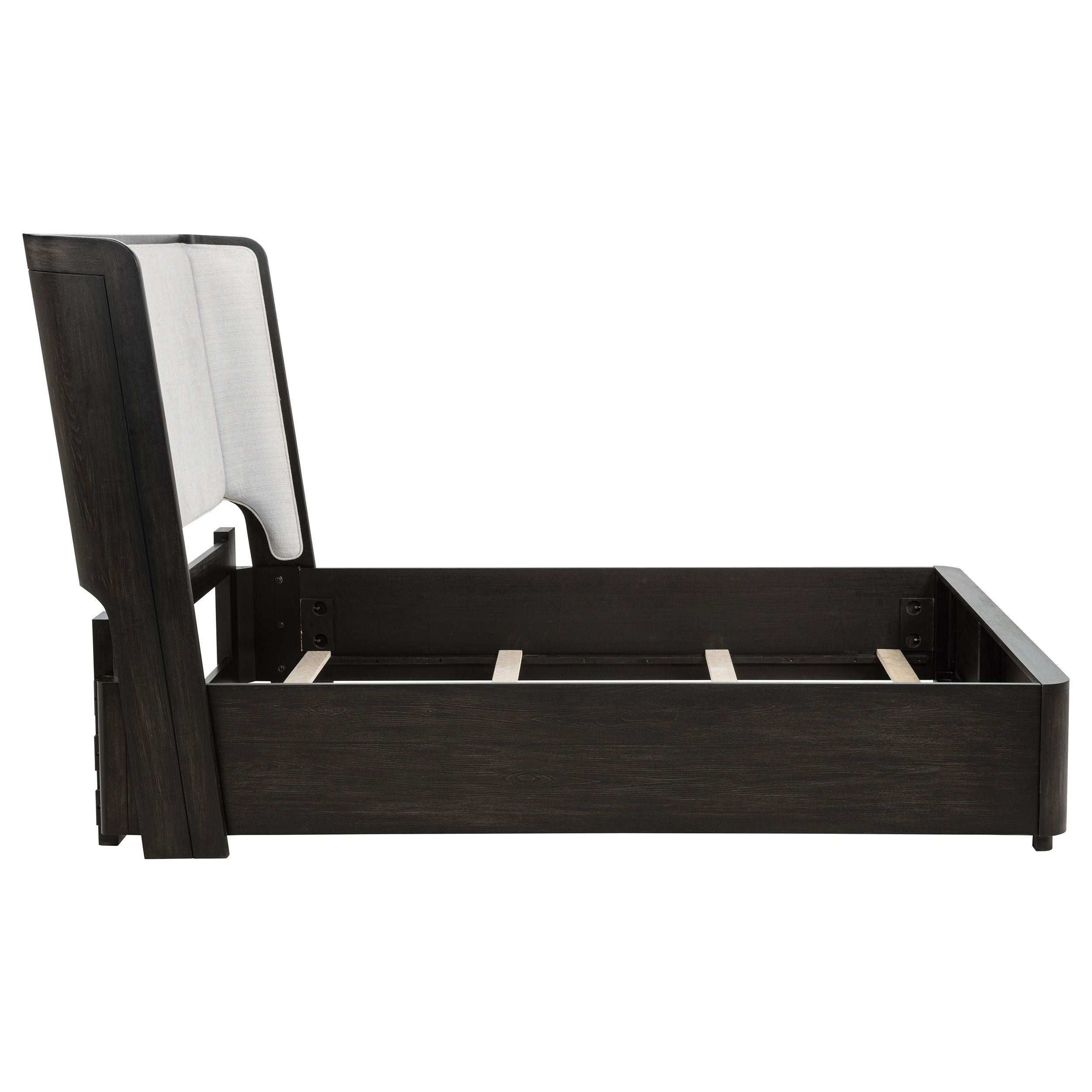 Leandro 55-inch Queen Wingback Bed Burnished Black — view 6