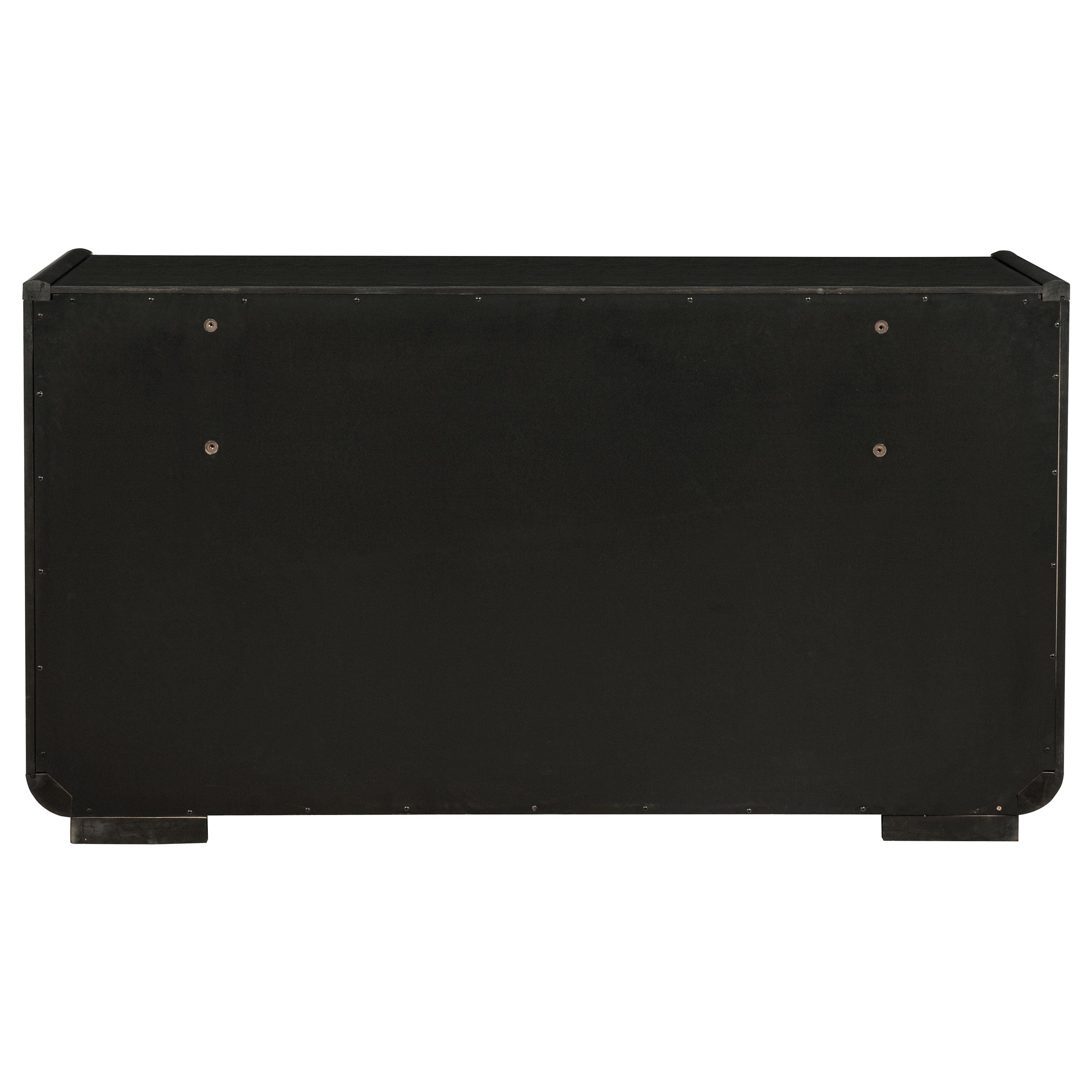 Leandro 8-drawer Bedroom Dresser Cabinet Burnished Black — view 7