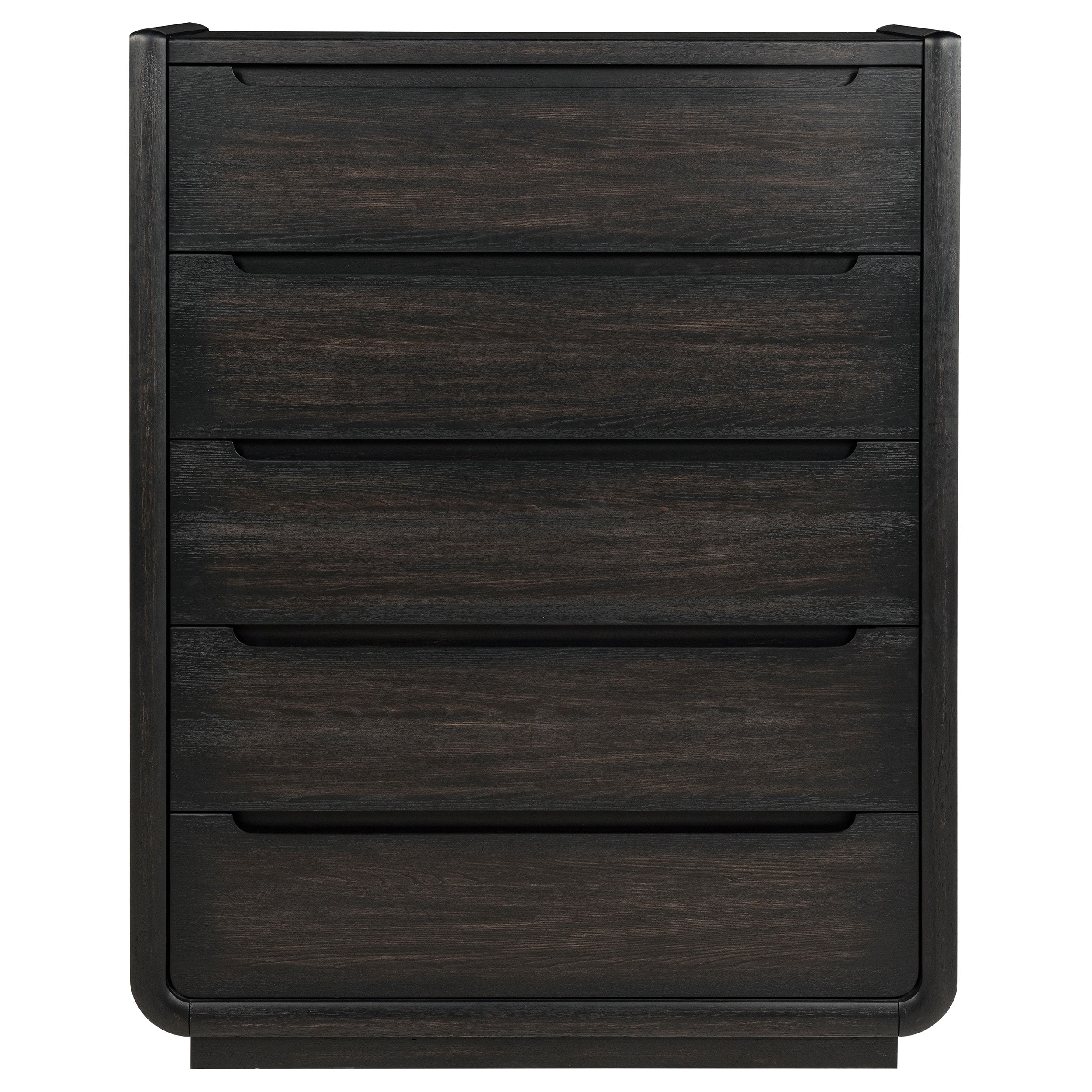 Leandro 5-drawer Bedroom Chest of Drawers Burnished Black — view 3