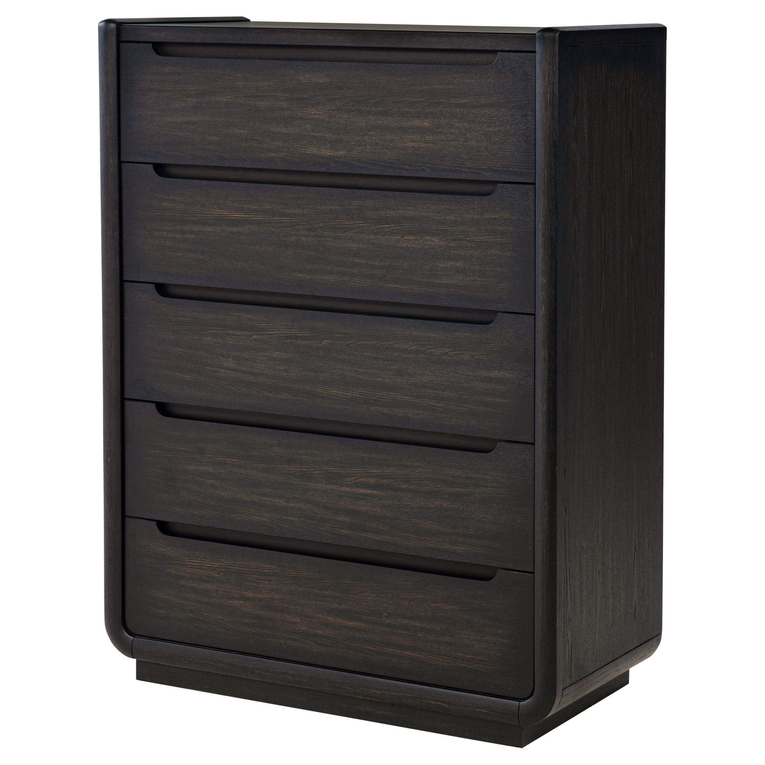 Leandro 5-drawer Bedroom Chest of Drawers Burnished Black — view 4