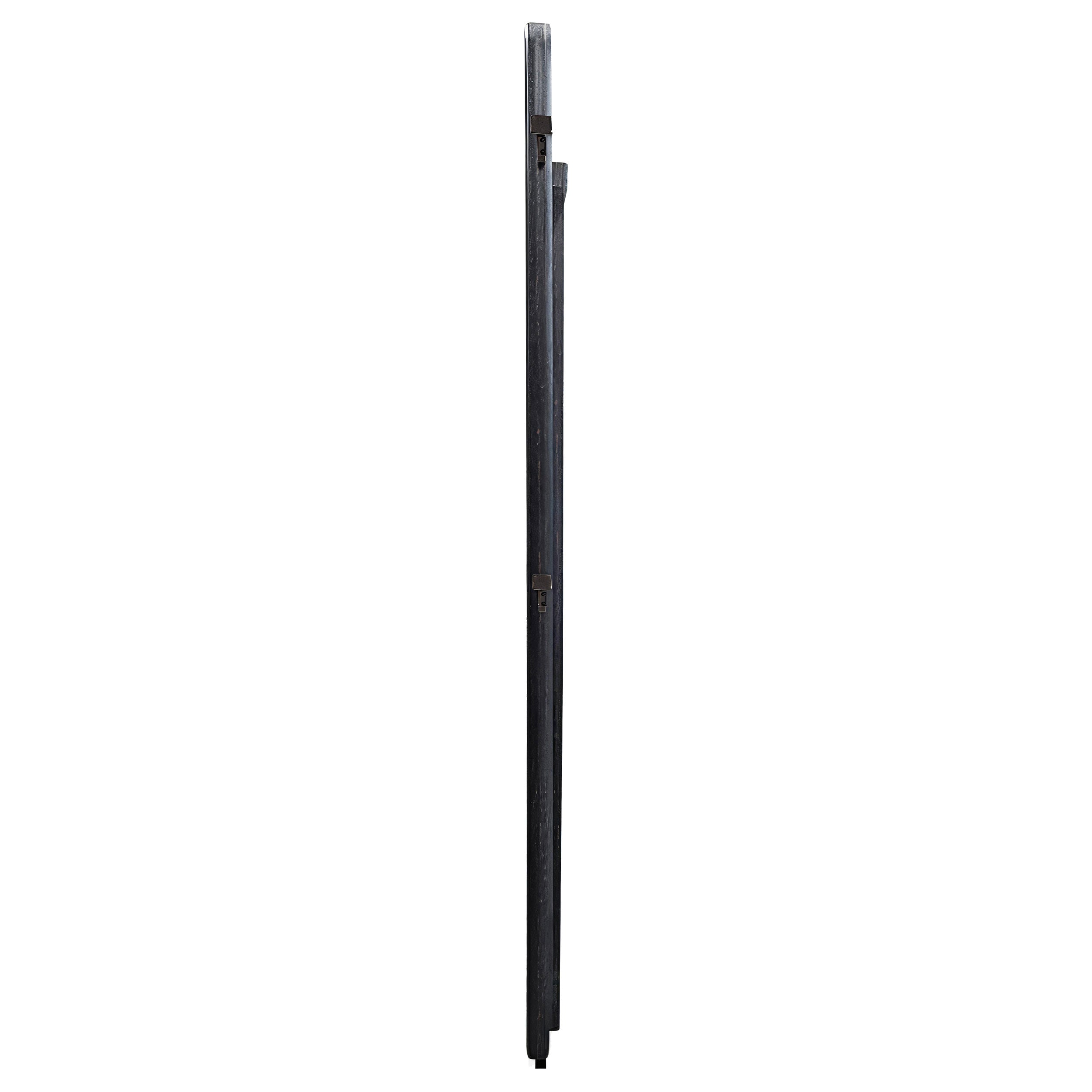 Leandro 76-inch Full Length Floor Mirror Burnished Black — view 5