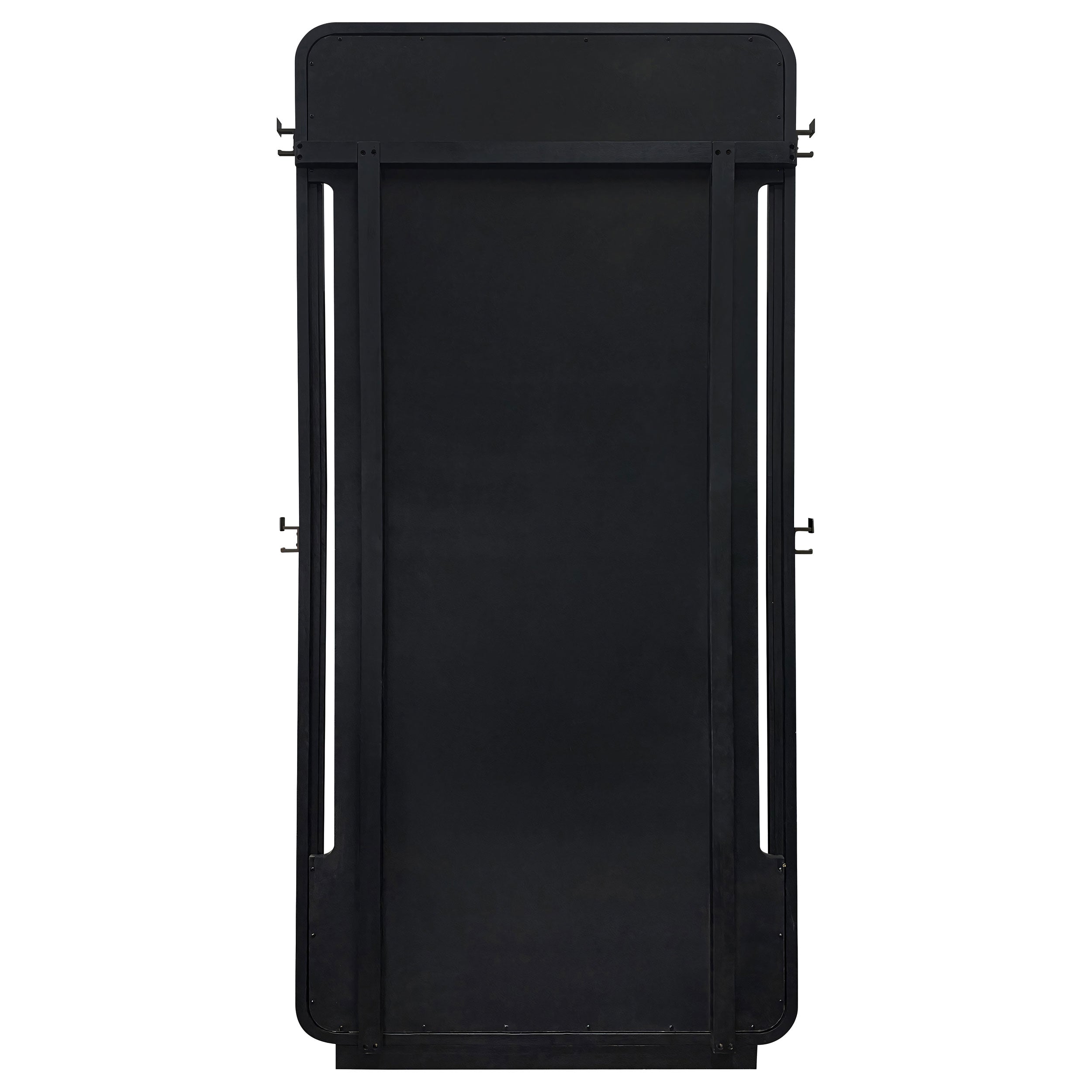 Leandro 76-inch Full Length Floor Mirror Burnished Black — view 6