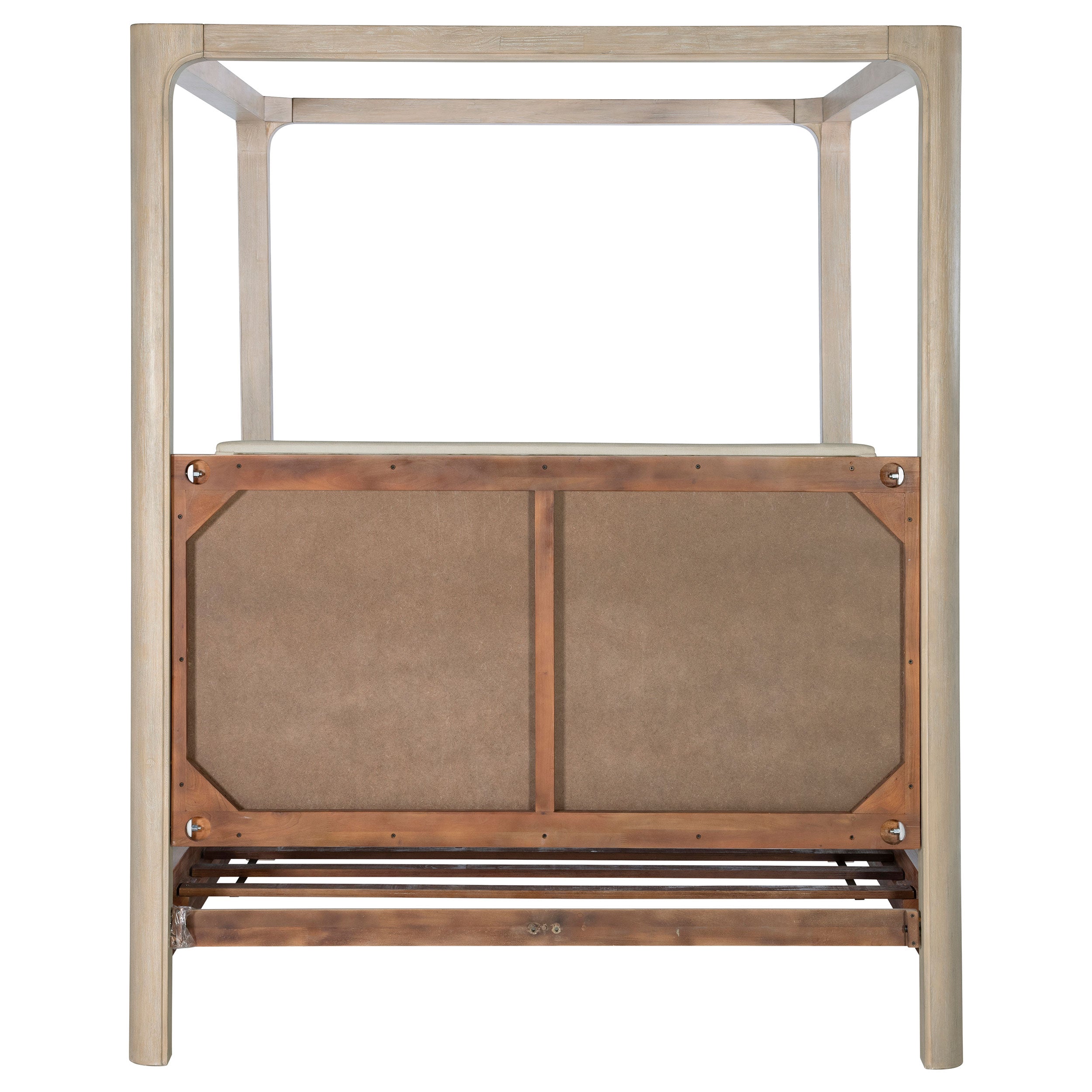 Solano 85-inch Queen Canopy Bed Weathered Mango — view 7