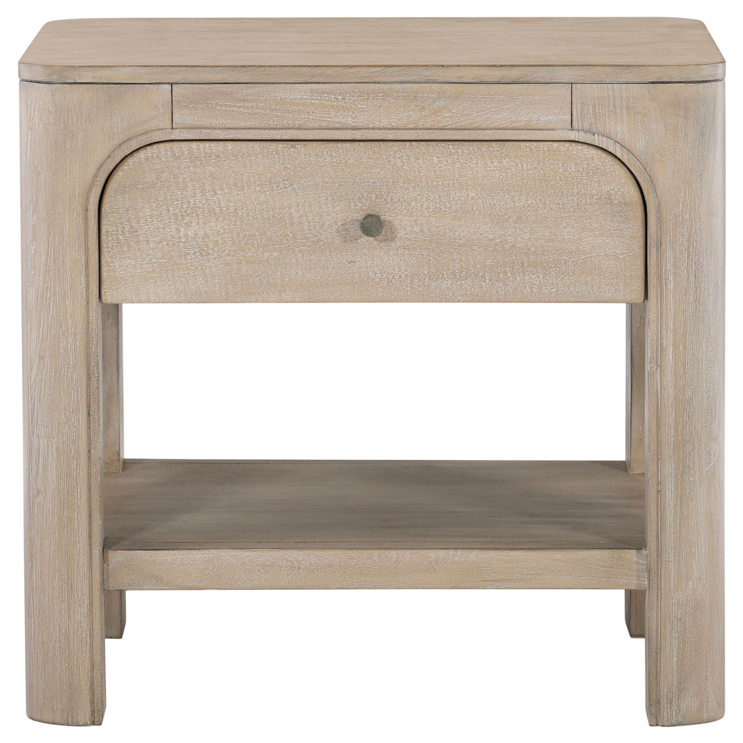 Solano 1-drawer Nightstand Bedside Table Weathered Mango — view 3