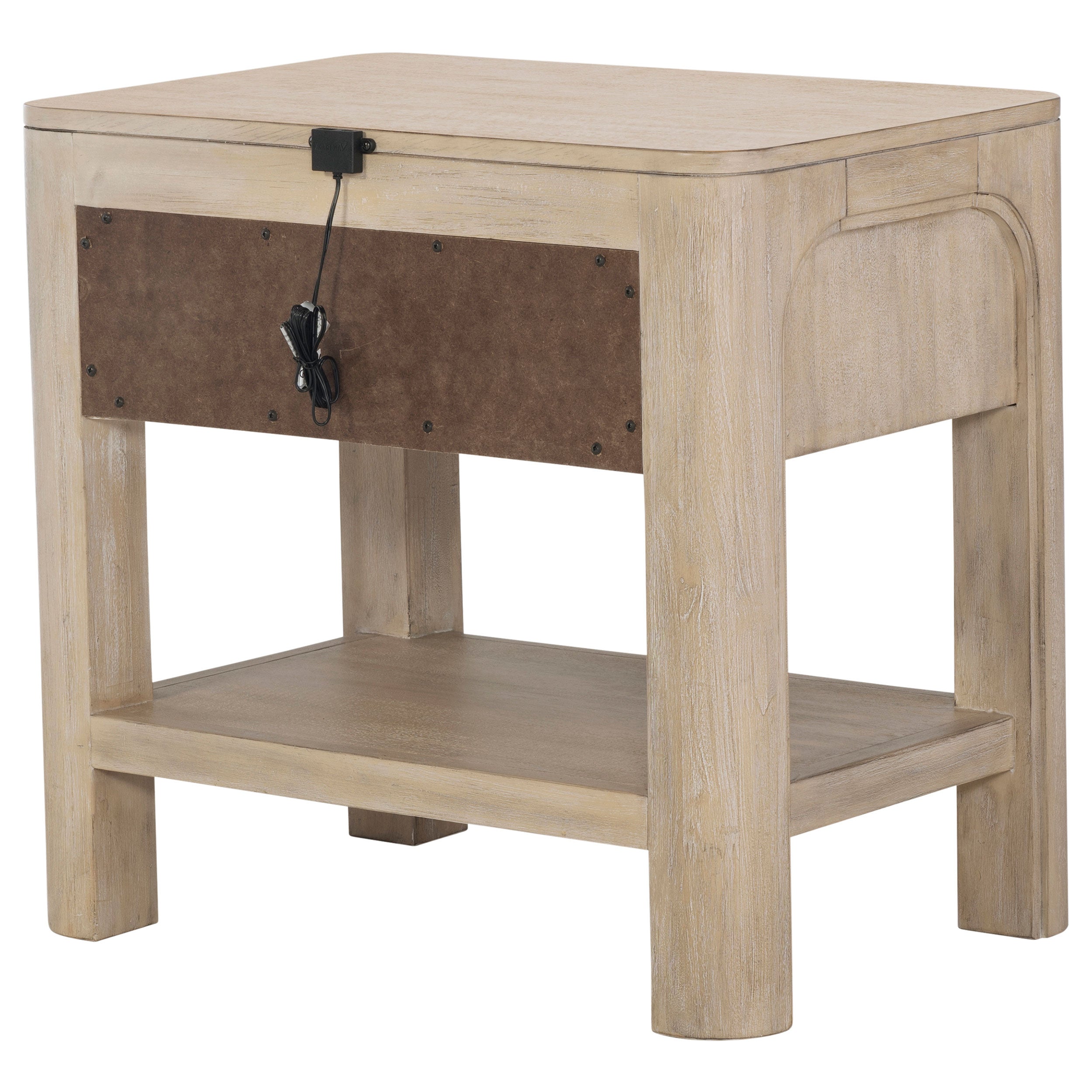 Solano 1-drawer Nightstand Bedside Table Weathered Mango — view 8