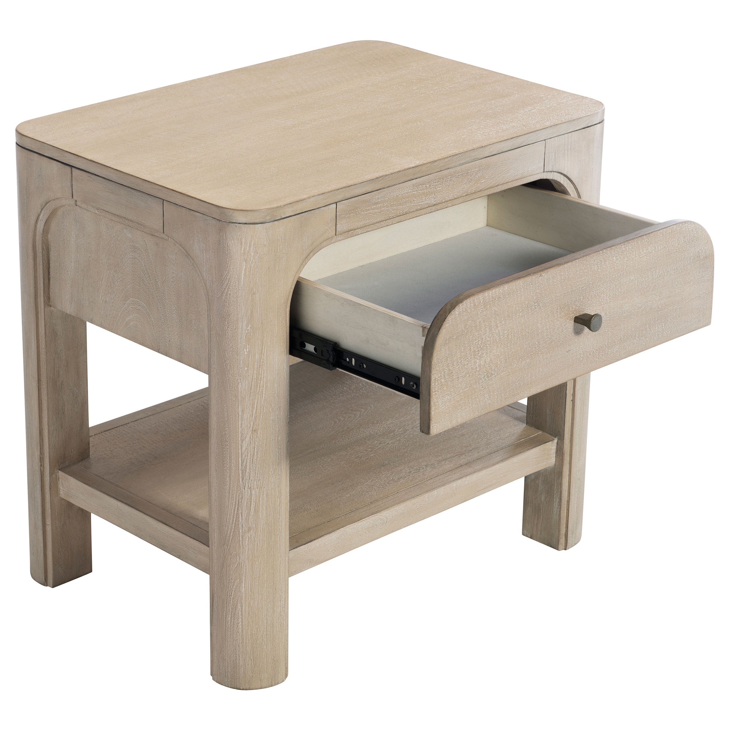 Solano 1-drawer Nightstand Bedside Table Weathered Mango — view 10
