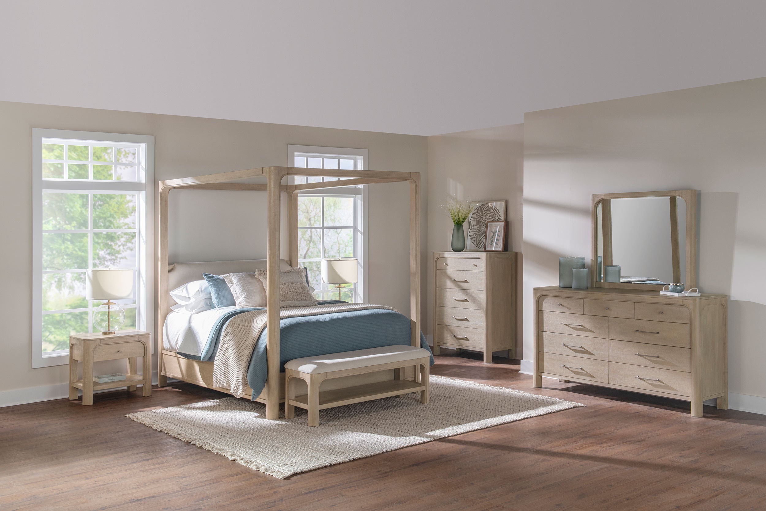 Solano 1-drawer Nightstand Bedside Table Weathered Mango — view 14