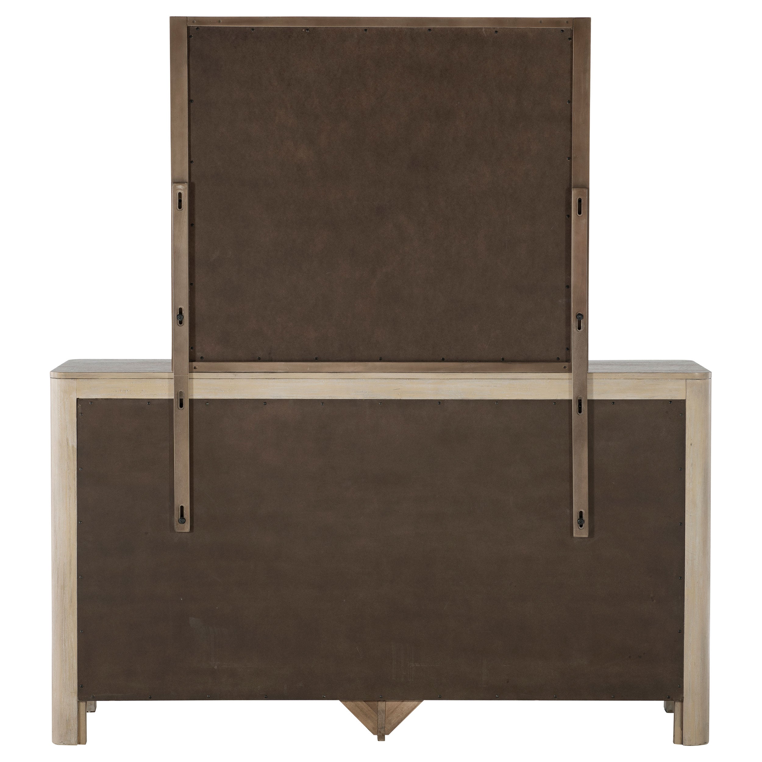 Solano 9-drawer Bedroom Dresser with Mirror Weathered Mango — view 7