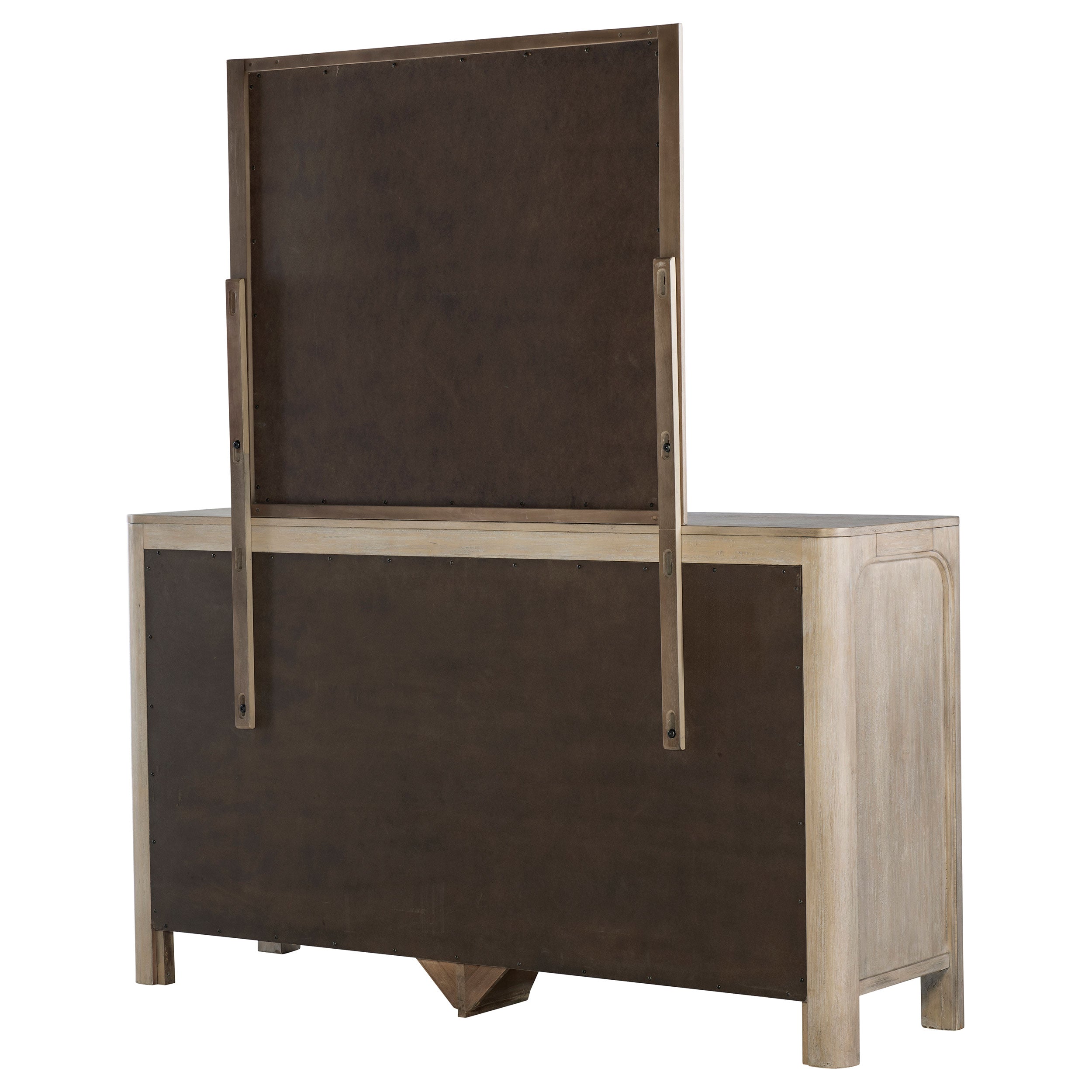 Solano 9-drawer Bedroom Dresser with Mirror Weathered Mango — view 8