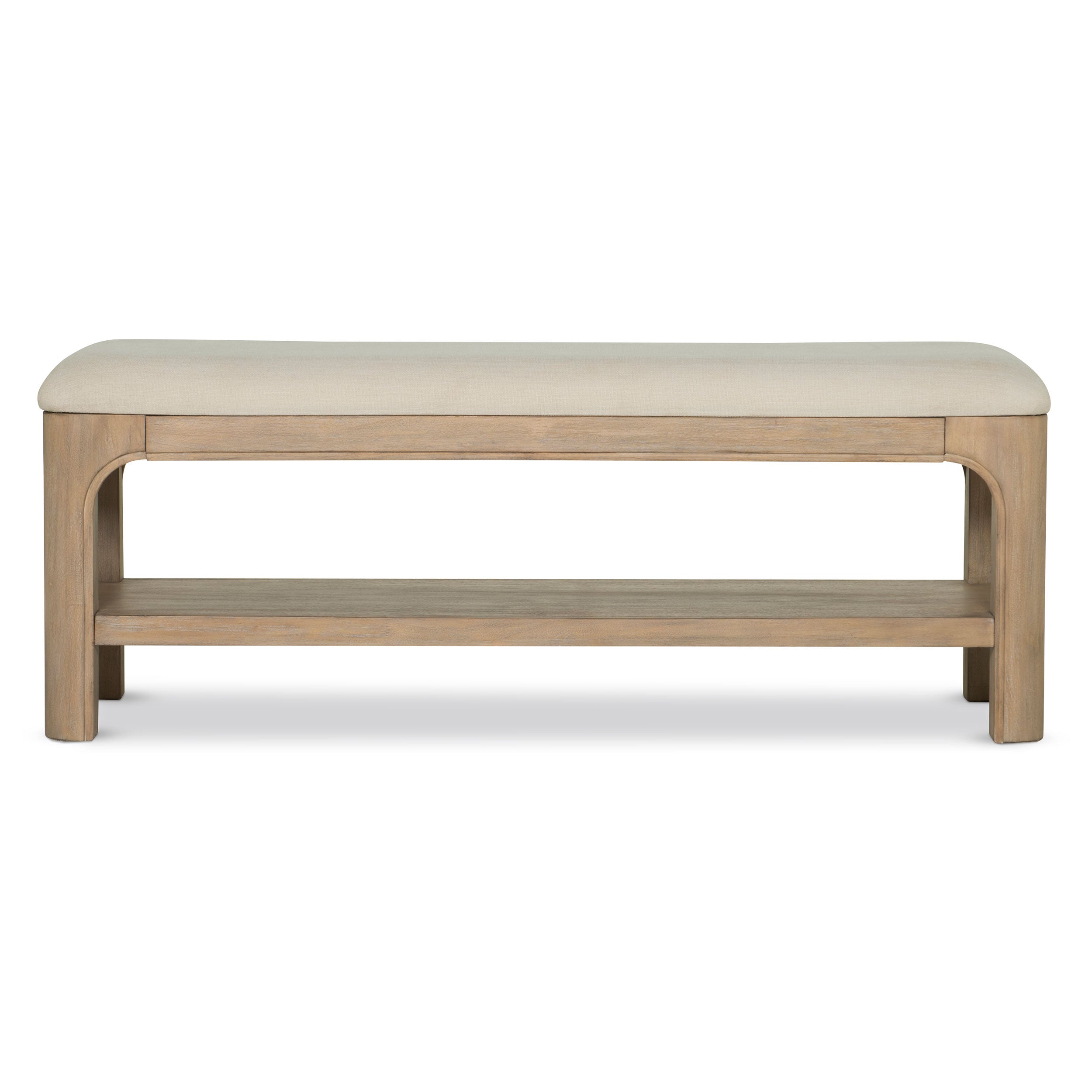 Solano 52-inch Bedroom Bed End Bench Weathered Mango — view 3