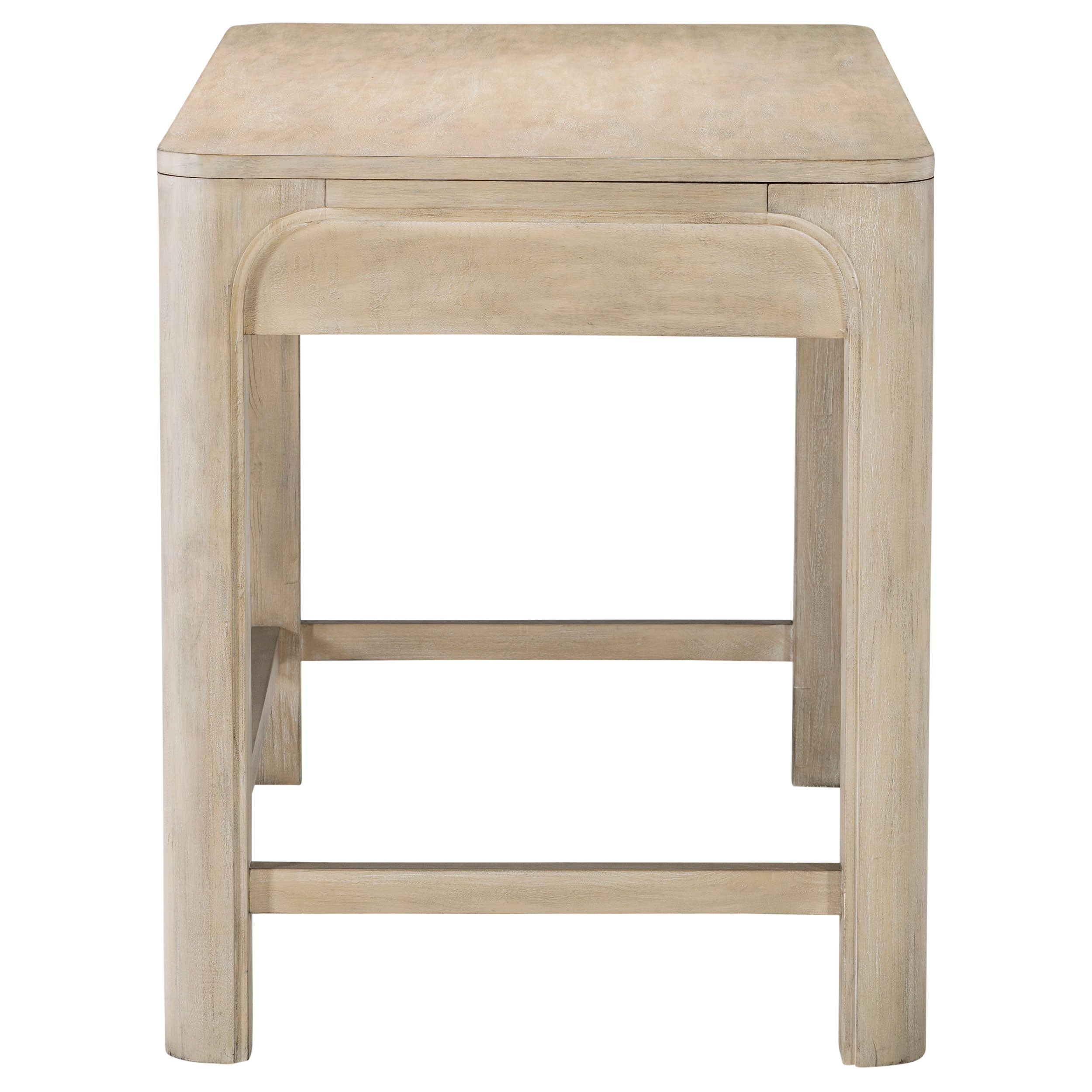 Solano 2-drawer Makeup Table Vanity Desk Weathered Mango — view 9