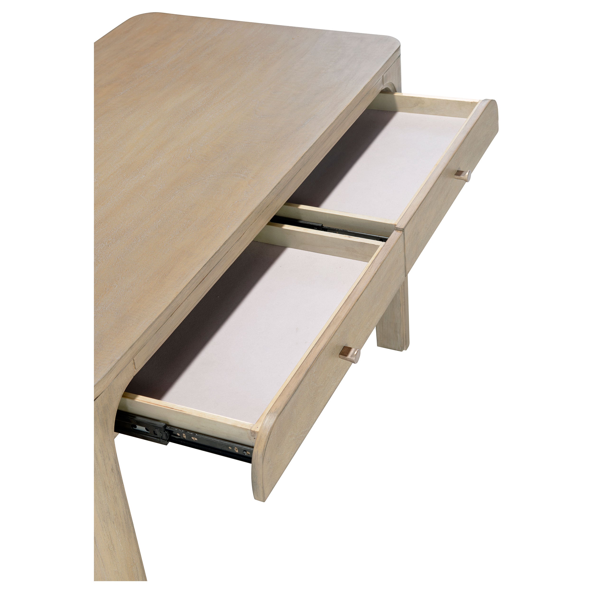 Solano 2-drawer Makeup Table Vanity Desk Weathered Mango — view 10