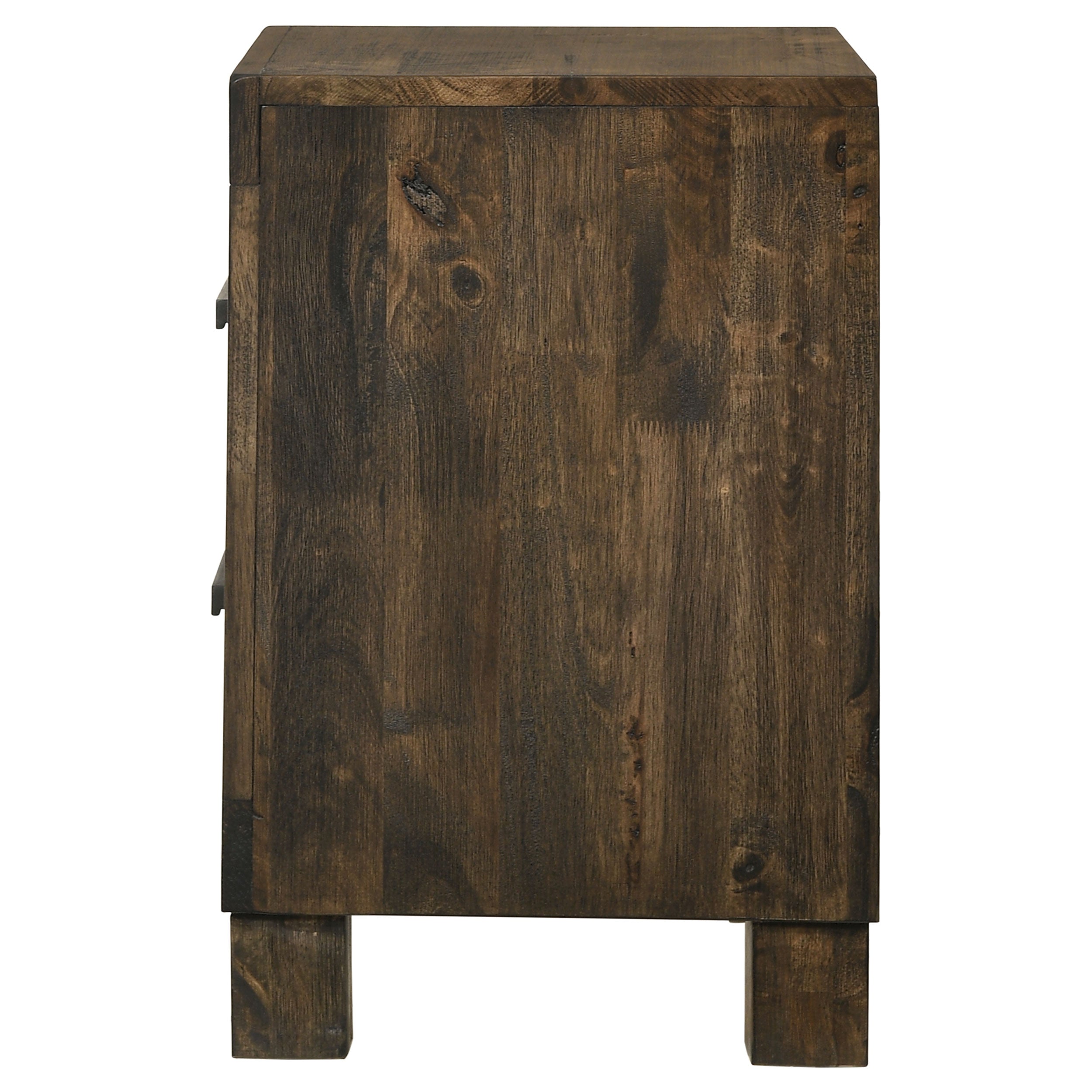 Woodmont 2-drawer Nightstand Rustic Golden Brown — view 5