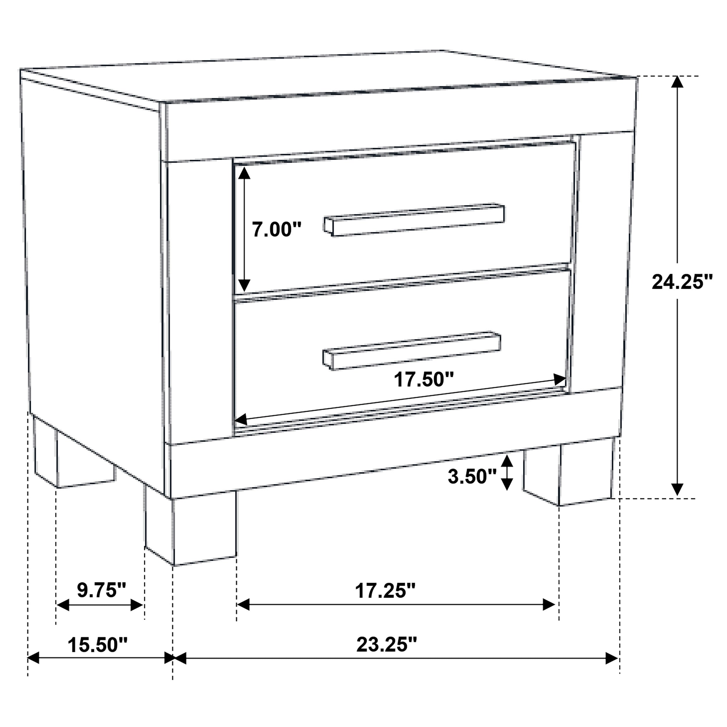 Woodmont 2-drawer Nightstand Rustic Golden Brown — view 11