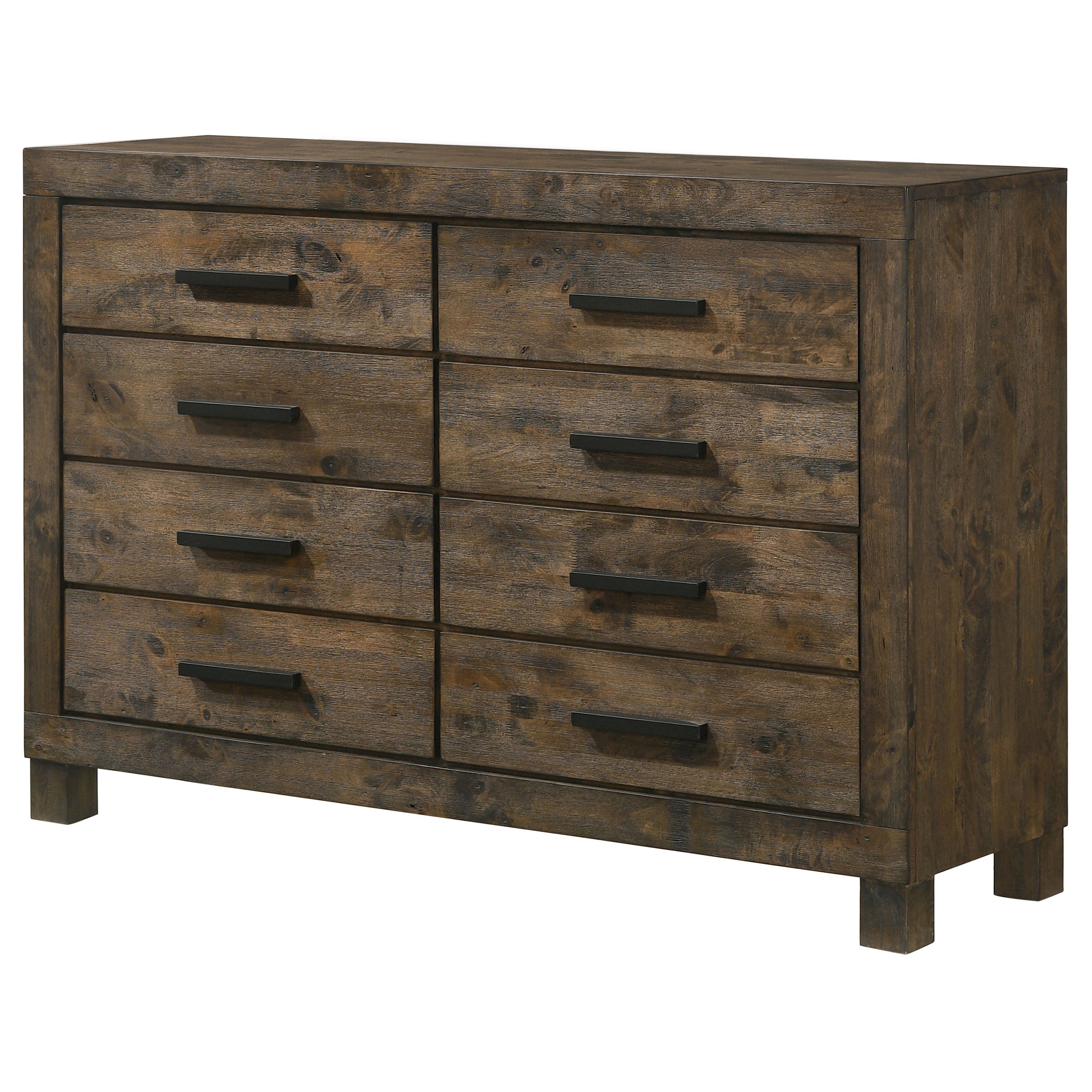 Woodmont 8-drawer Dresser Rustic Golden Brown — view 4