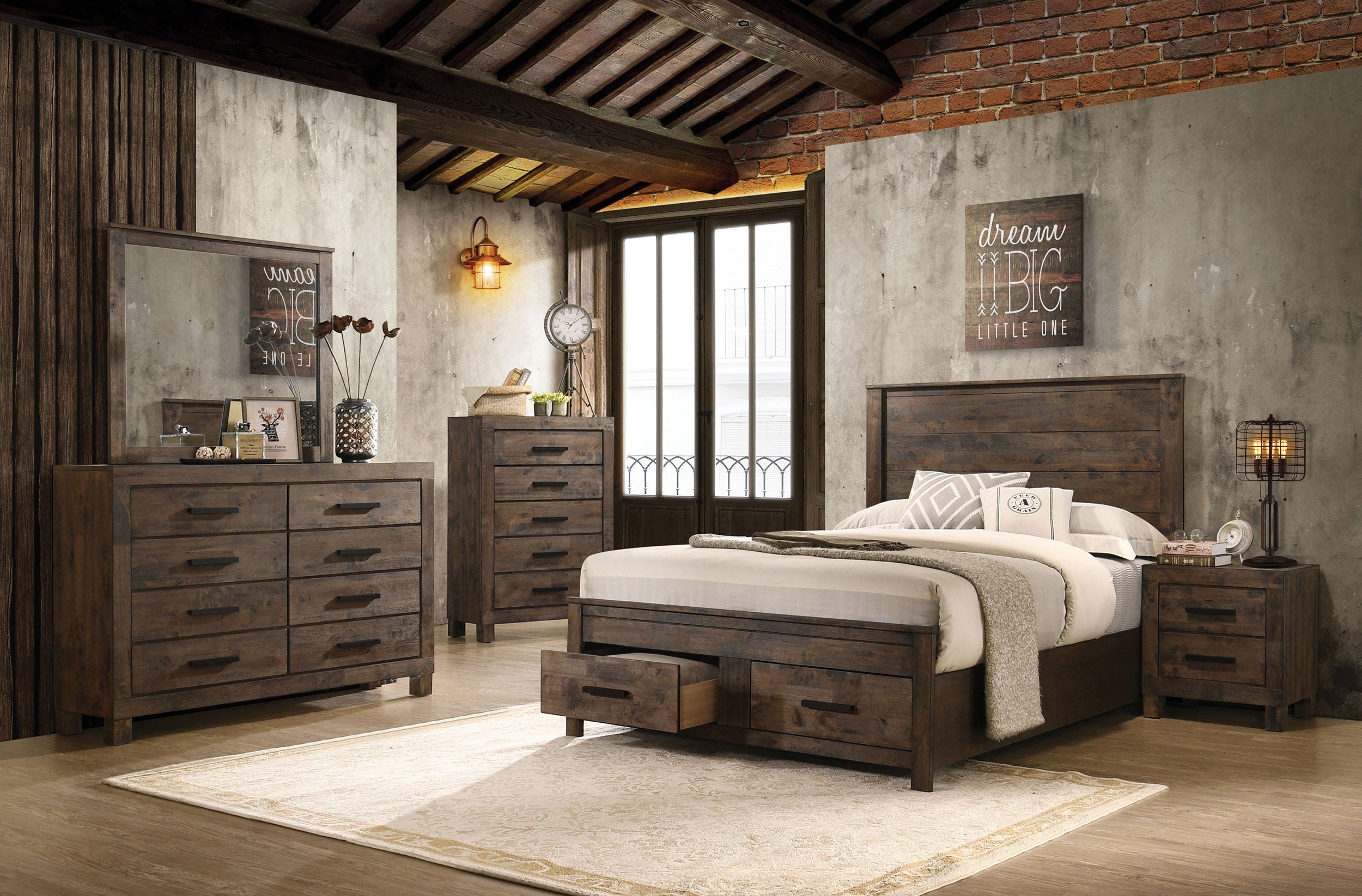 Woodmont 8-drawer Dresser Rustic Golden Brown — view 12
