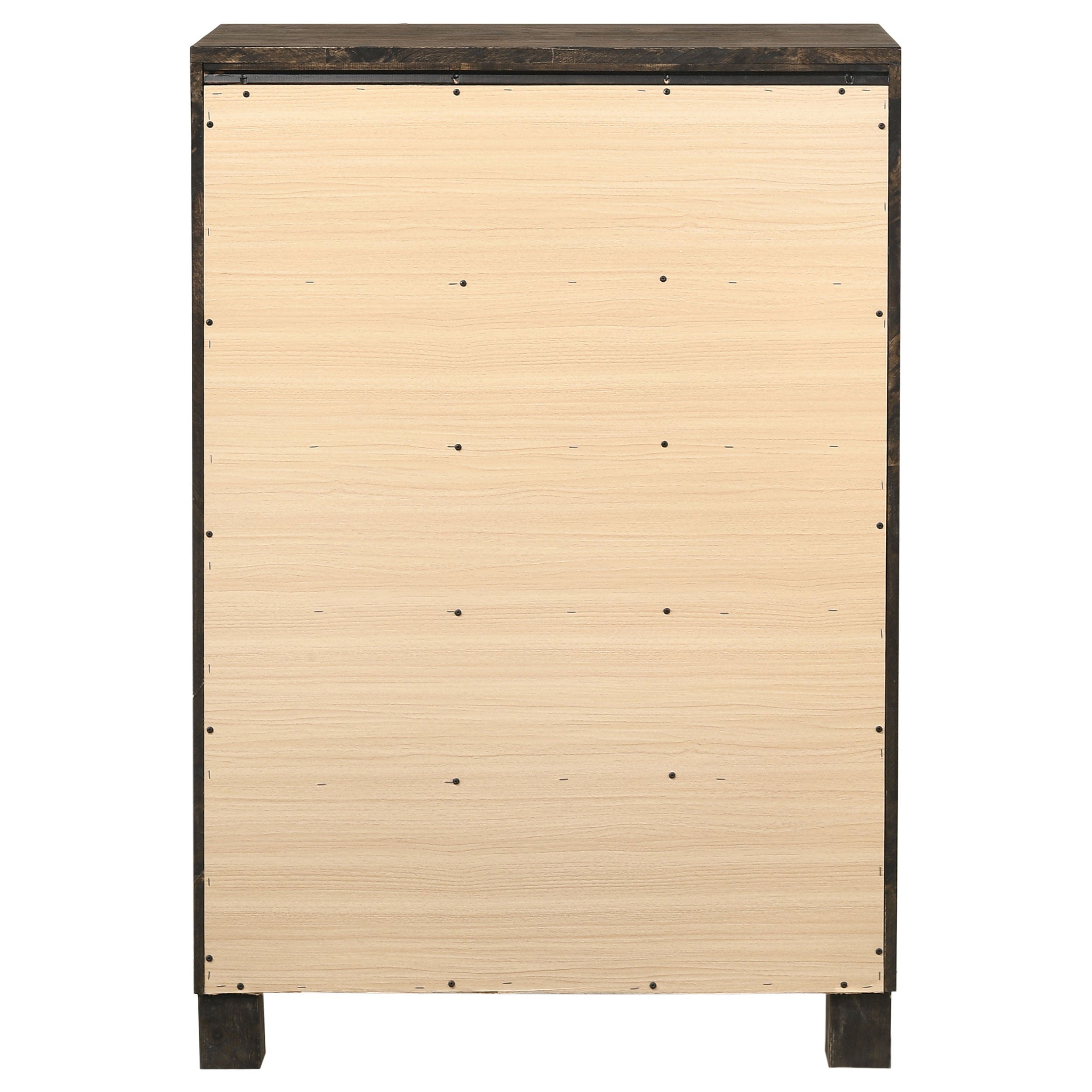 Woodmont 5-drawer Bedroom Chest Rustic Golden Brown — view 7