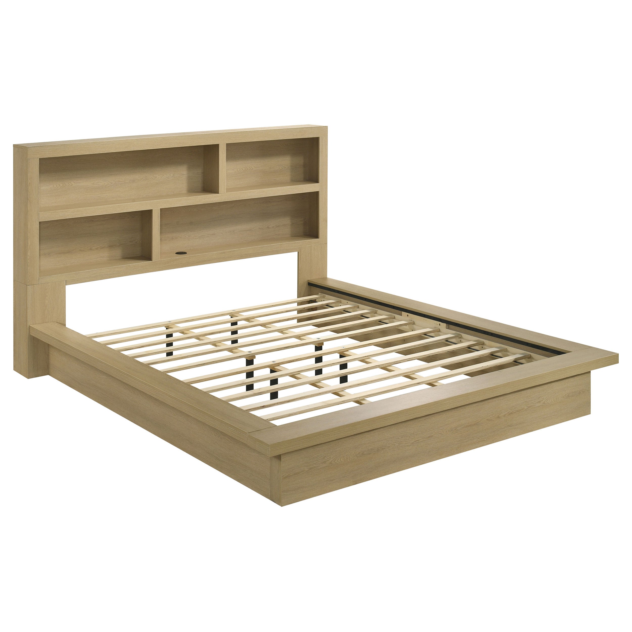 Hendricks 4-piece California King Bedroom Set Light Oak — view 2