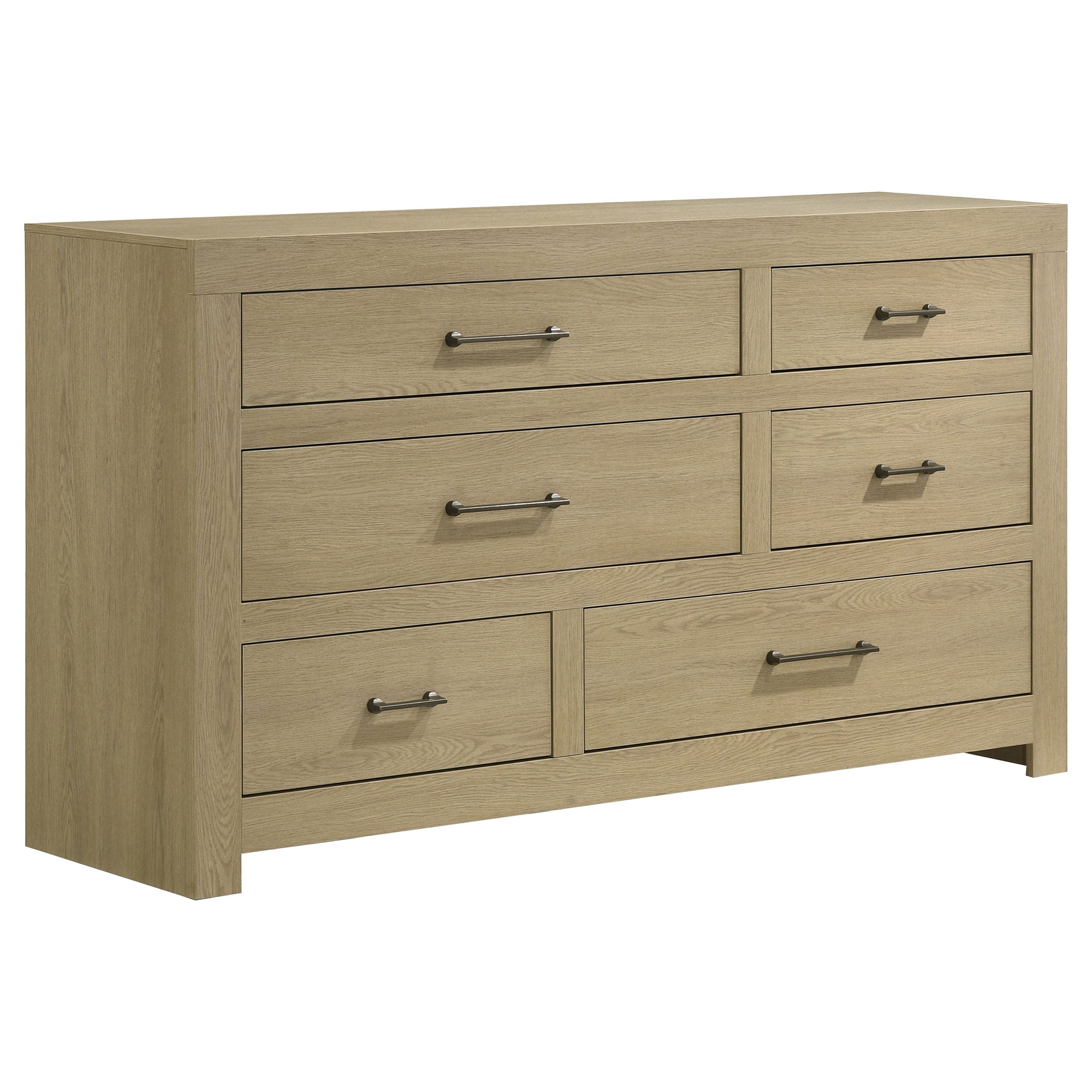 Hendricks 4-piece California King Bedroom Set Light Oak — view 6