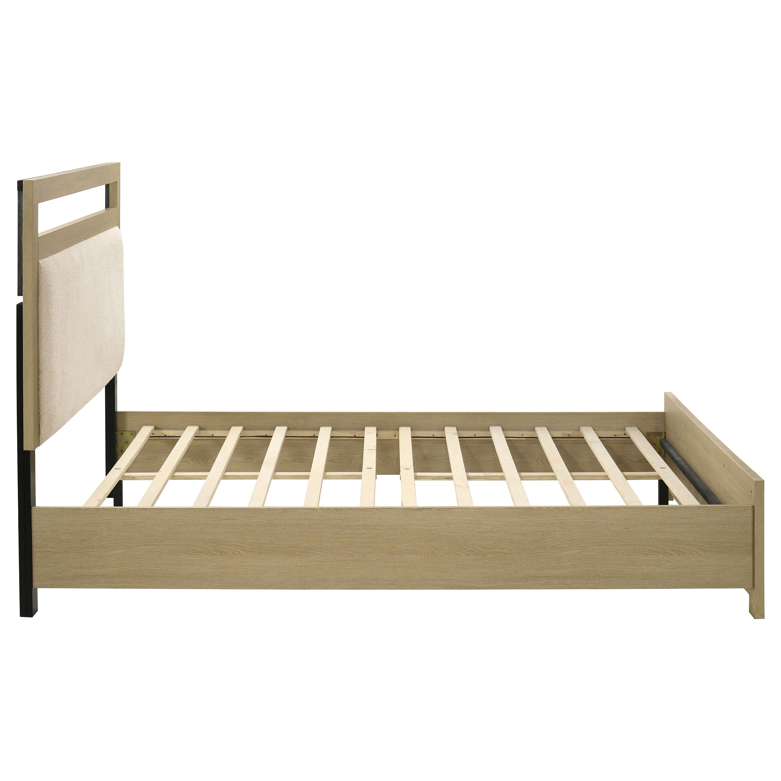 Hendricks Queen Panel Headboard Platform Bed Light Oak — view 5