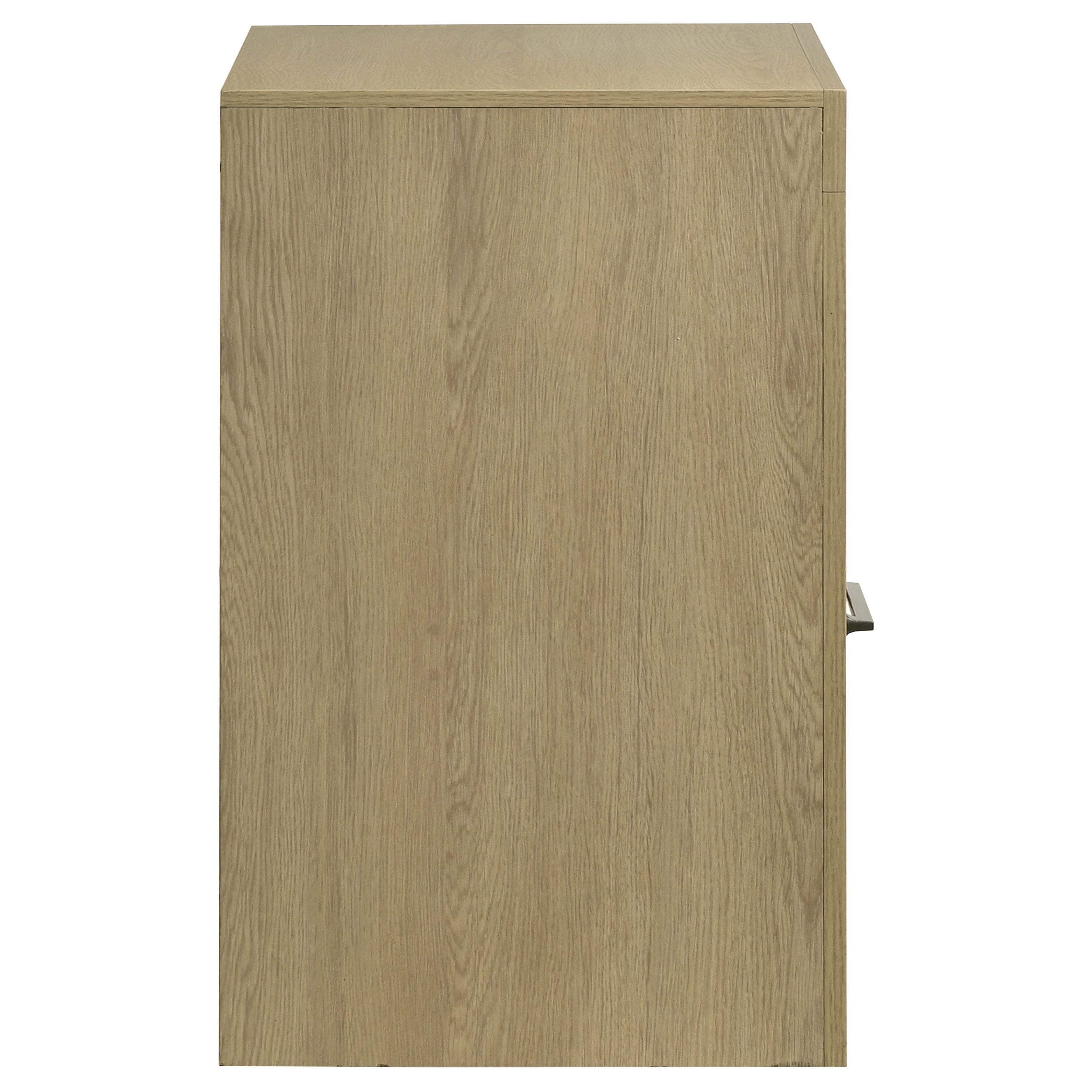 Hendricks 1-drawer Nightstand Bedside Table with Cubby Light Oak — view 8