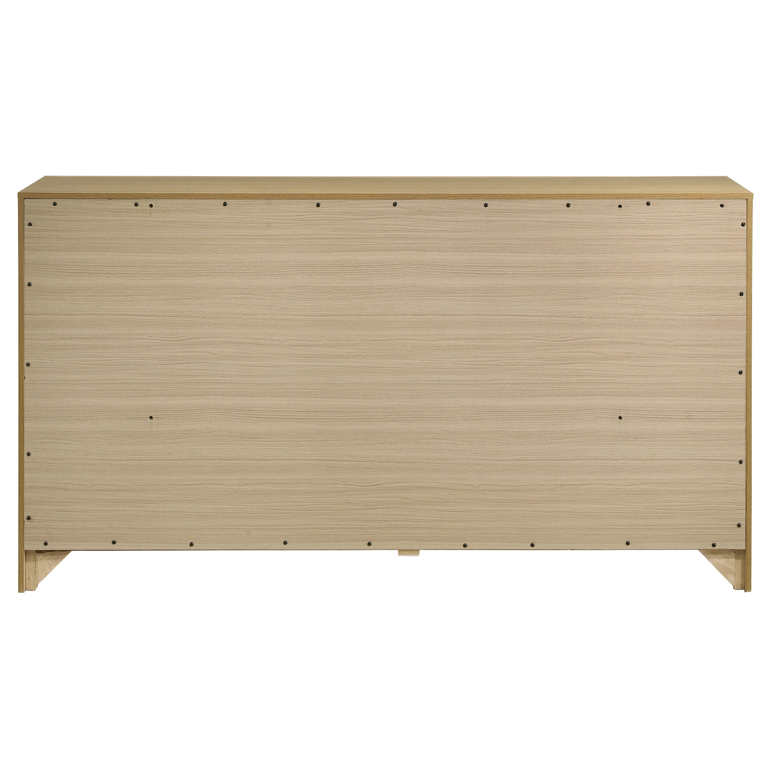 Hendricks 6-drawer Bedroom Dresser Storage Cabinet Light Oak — view 6
