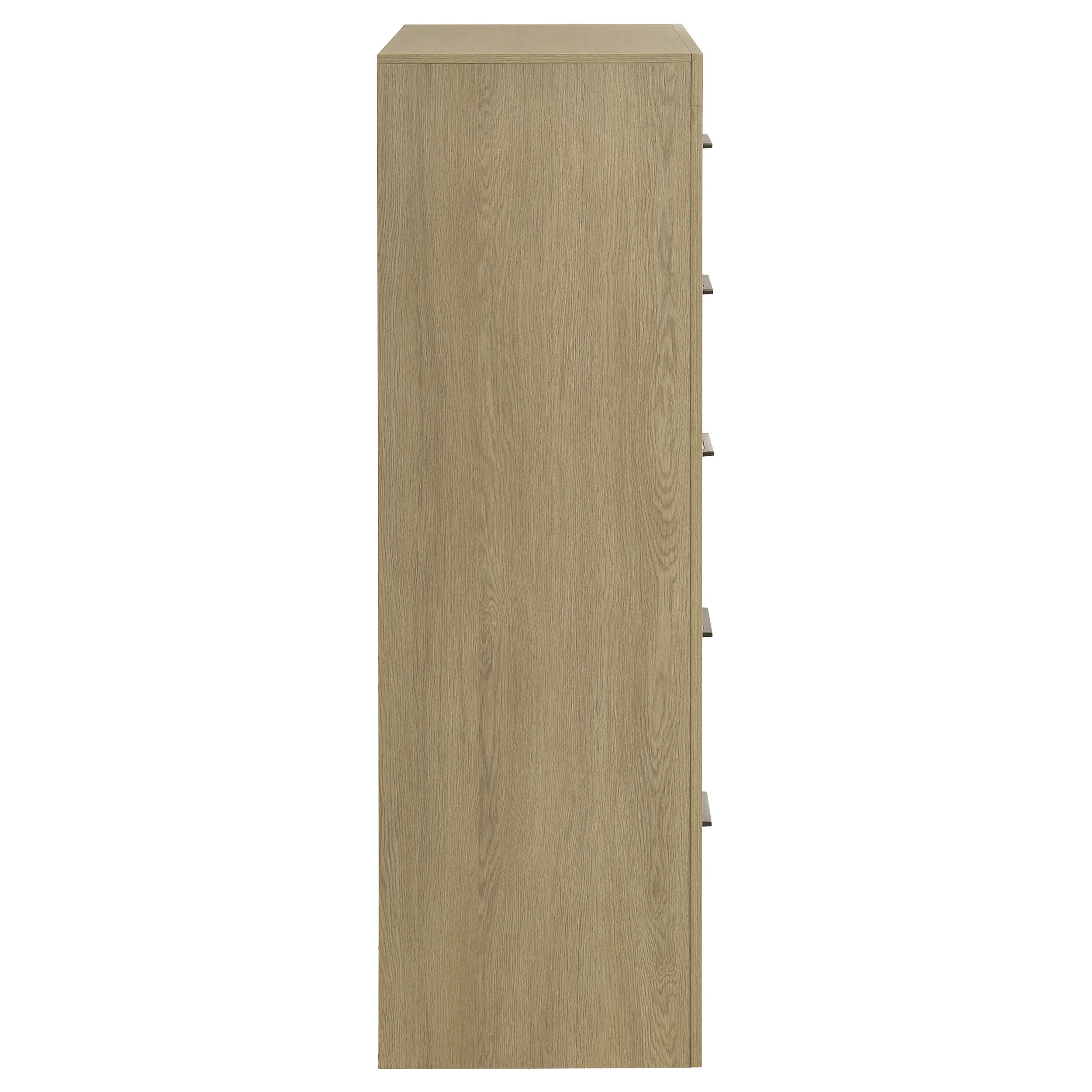 Hendricks 5-drawer Bedroom Chest of Drawers Light Oak — view 8