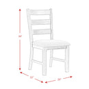 Martin - Dining Side Chair With Gray Fabric (Set of 2) - Black Finish