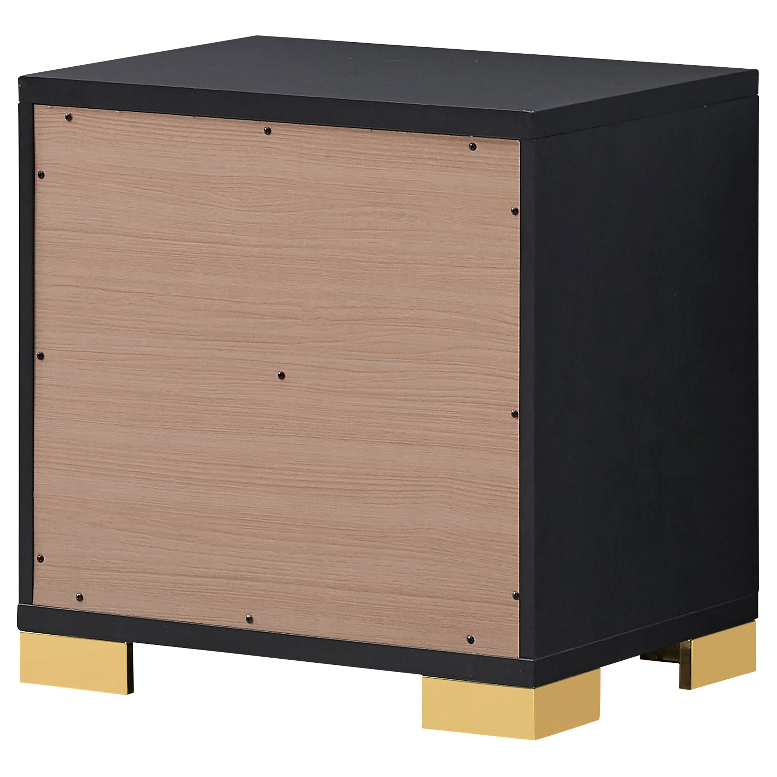 Marceline 2-drawer Nightstand Black — view 8