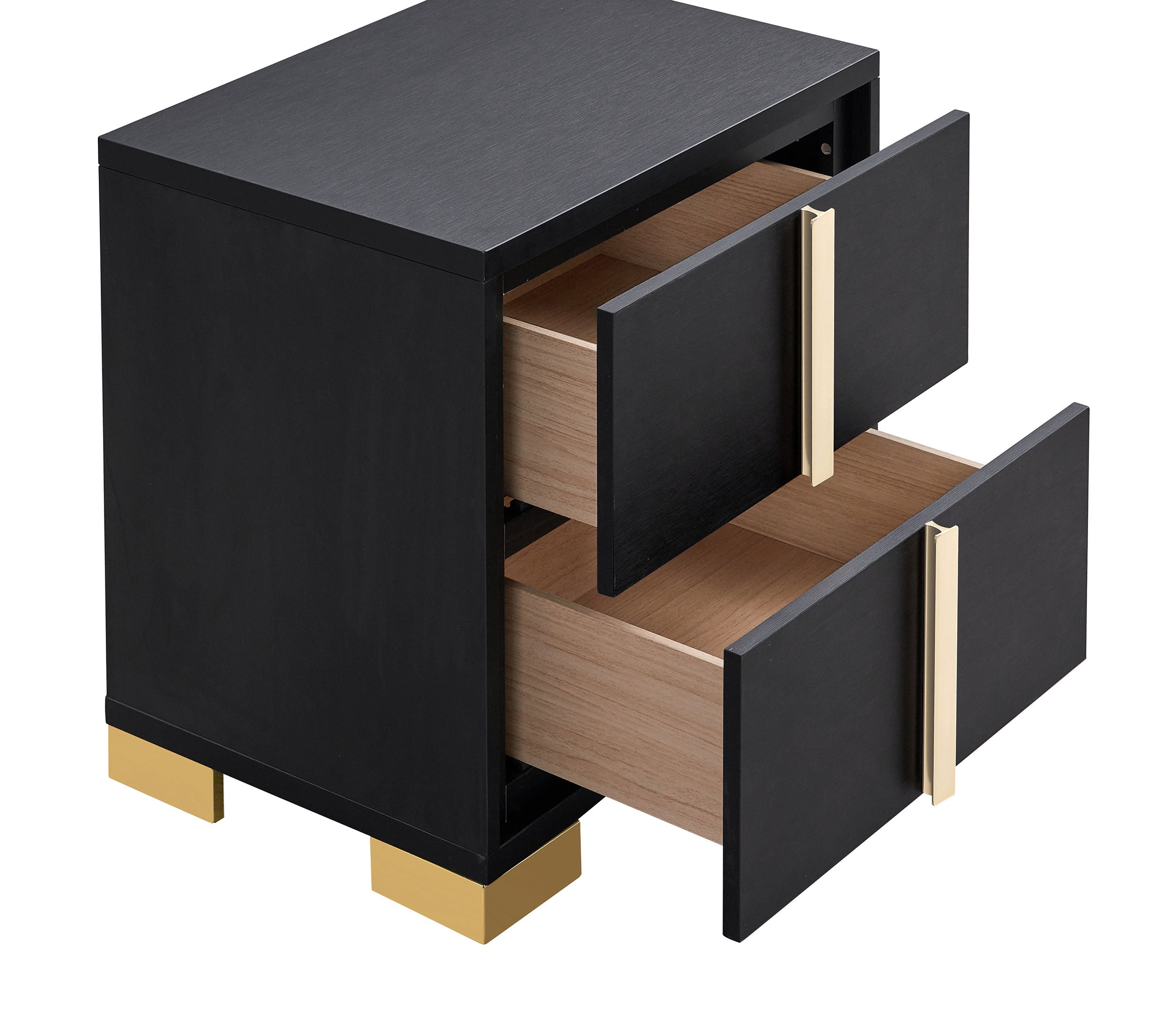 Marceline 2-drawer Nightstand Black — view 11