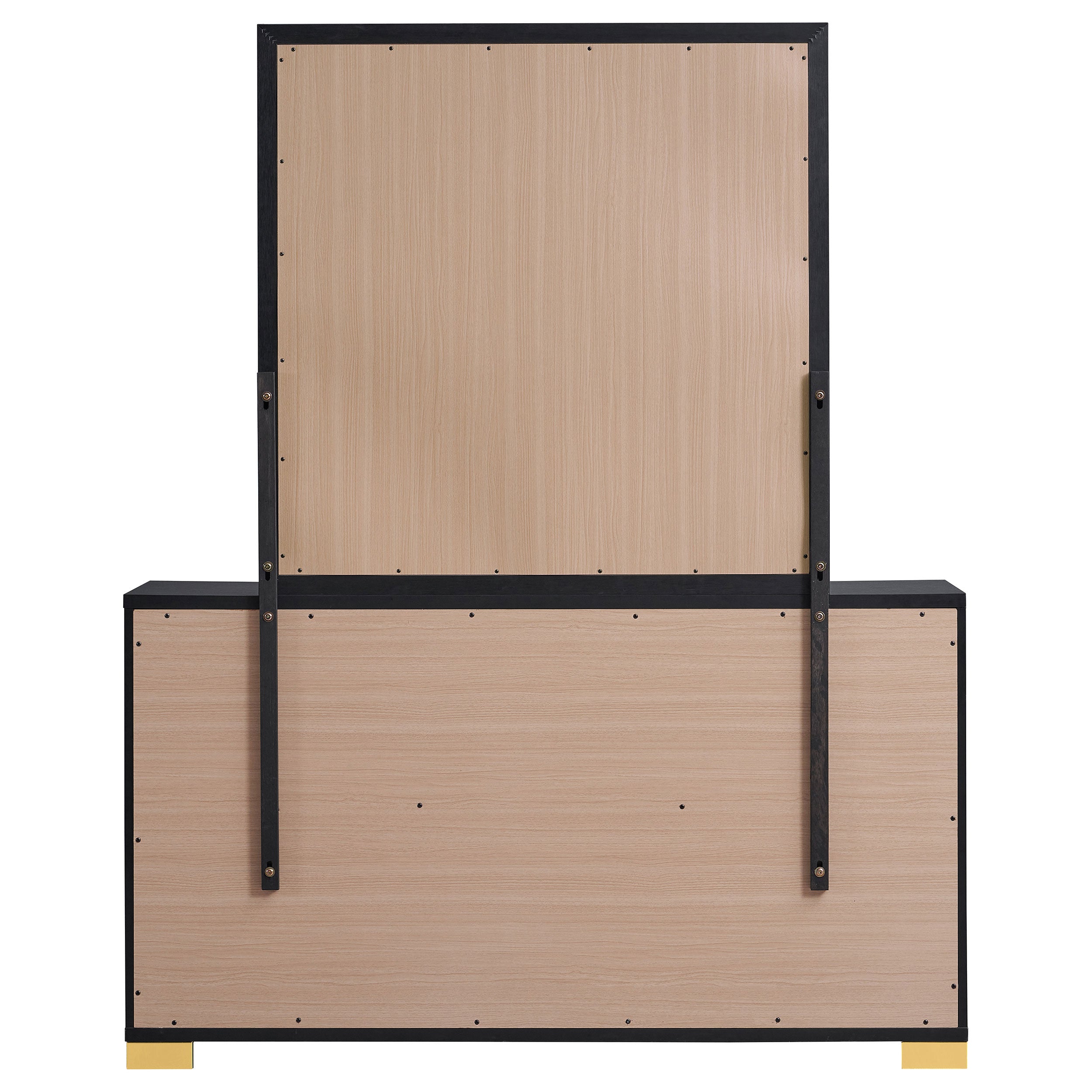 Marceline 6-drawer Dresser with Mirror Black — view 7