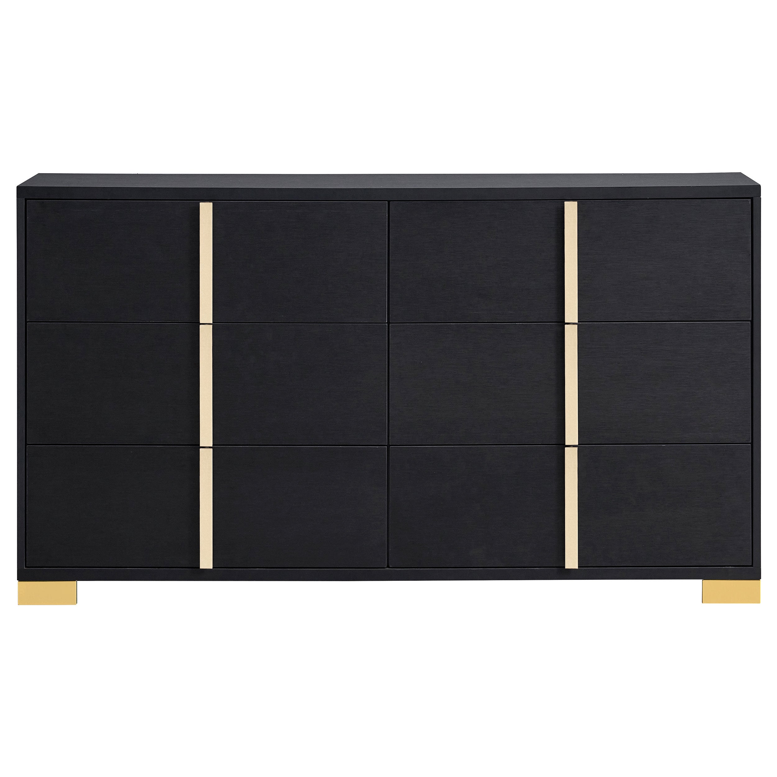 Marceline 6-drawer Dresser Black — view 3