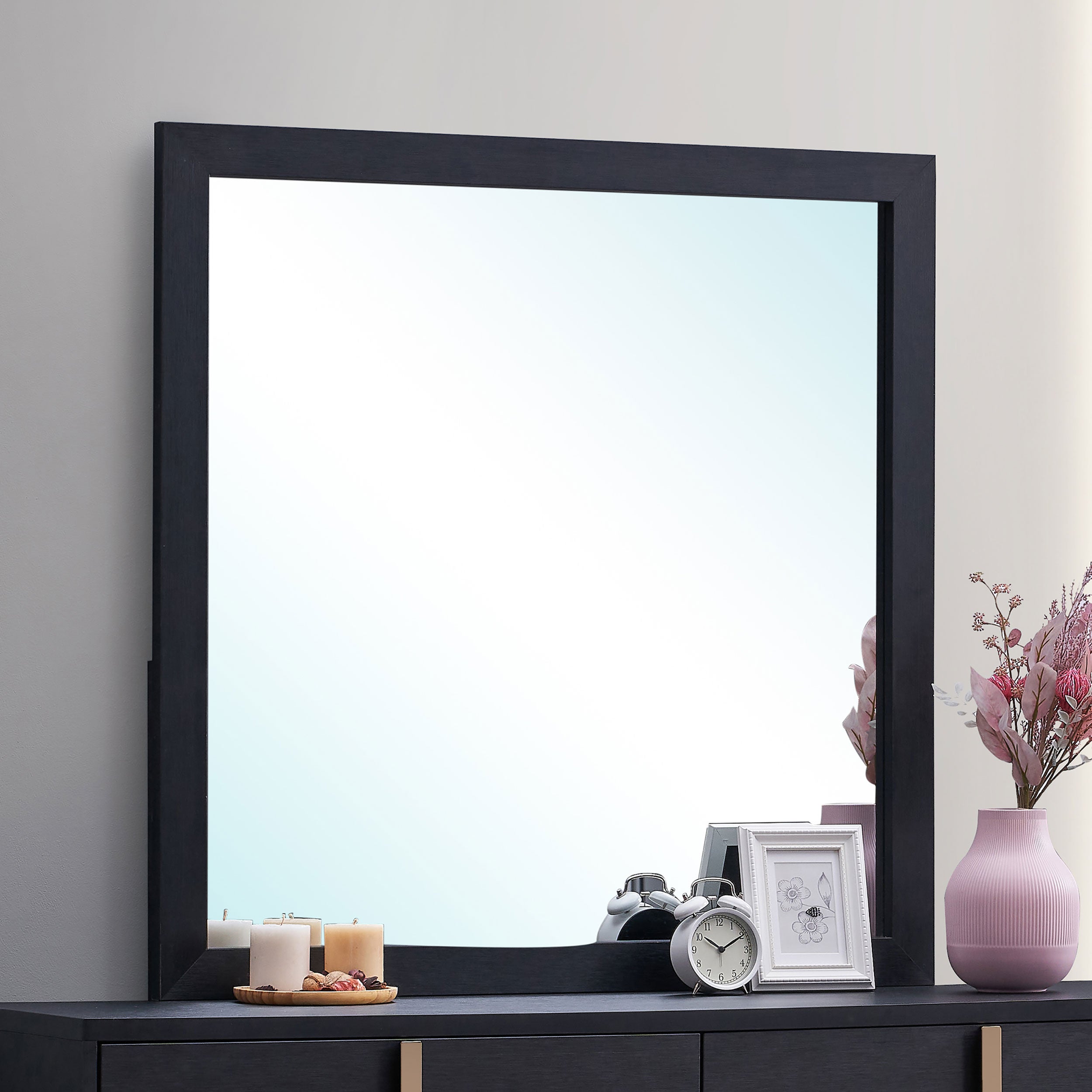 Marceline Dresser Mirror Black — view 2