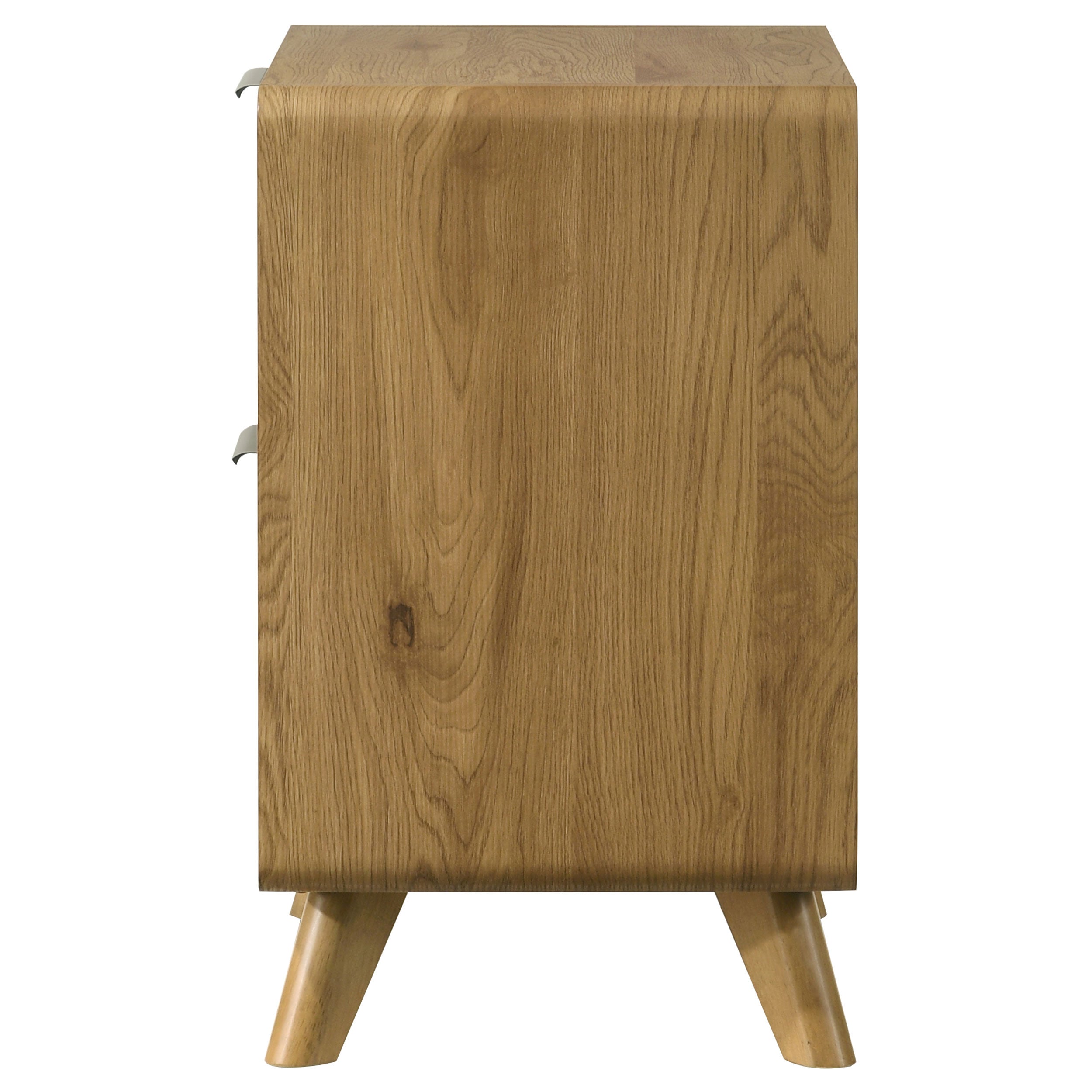 Bennett 2-drawer Bedroom Nightstand Bedside Table Light Oak — view 5