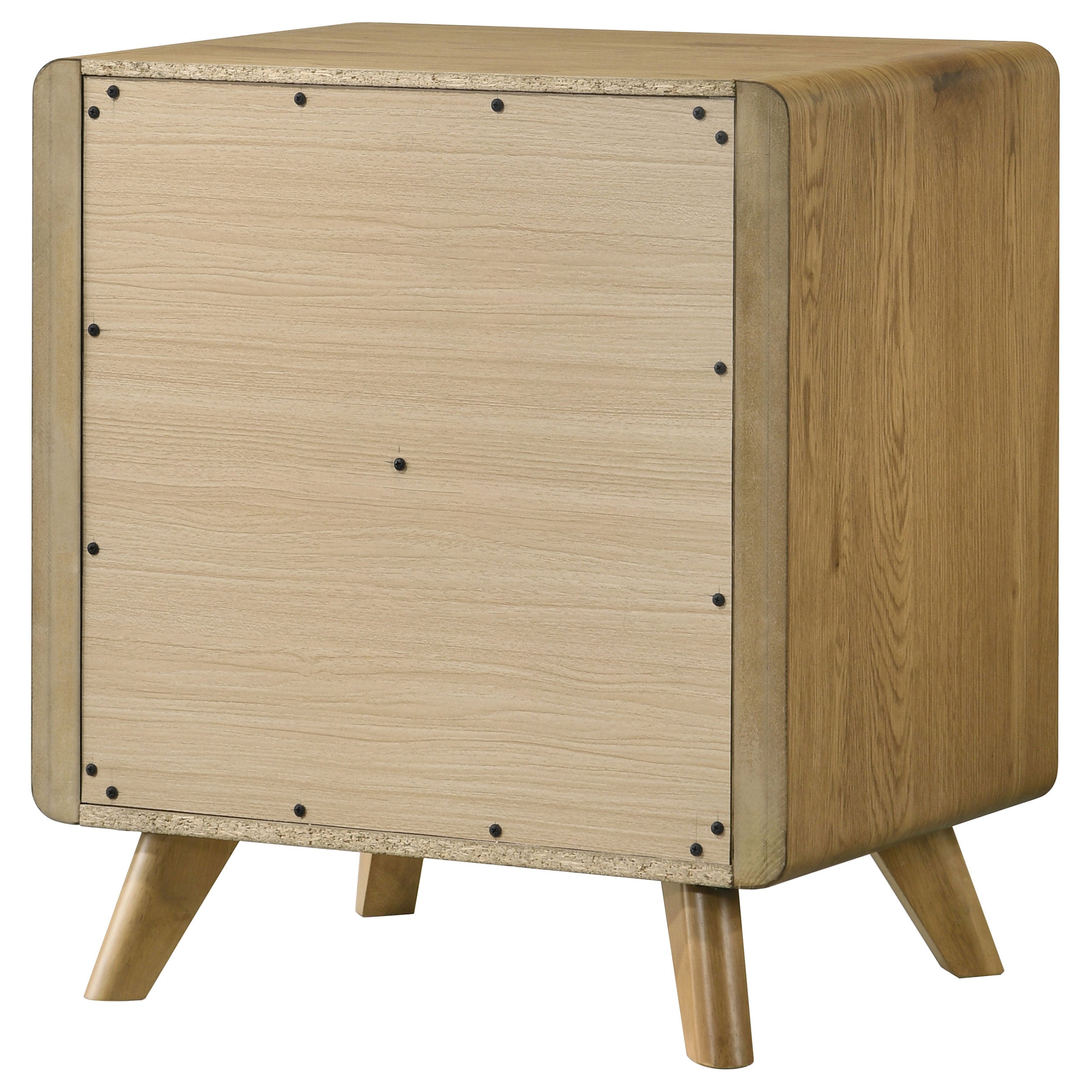 Bennett 2-drawer Bedroom Nightstand Bedside Table Light Oak — view 8