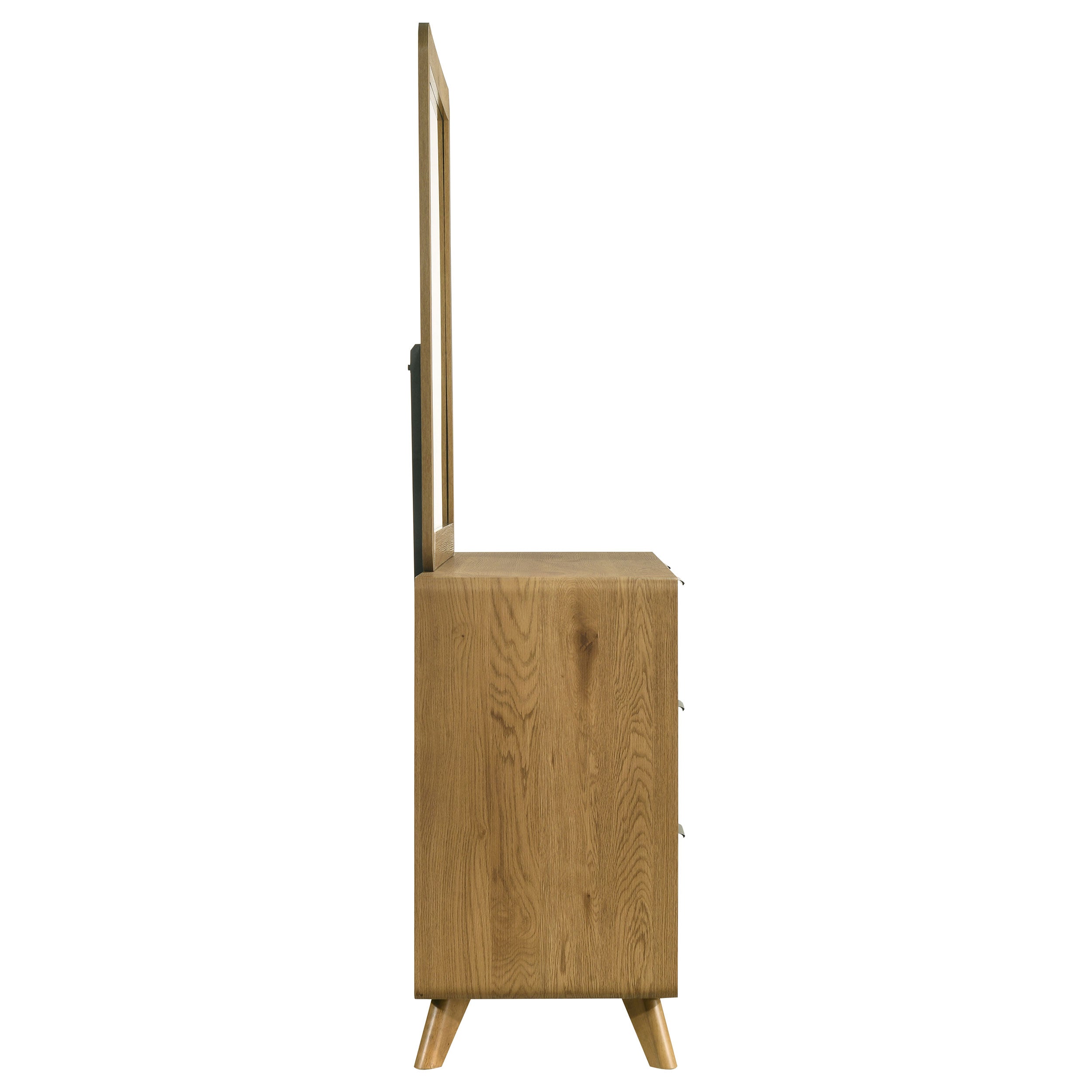 Bennett 6-drawer Bedroom Dresser and Mirror Set Light Oak — view 9